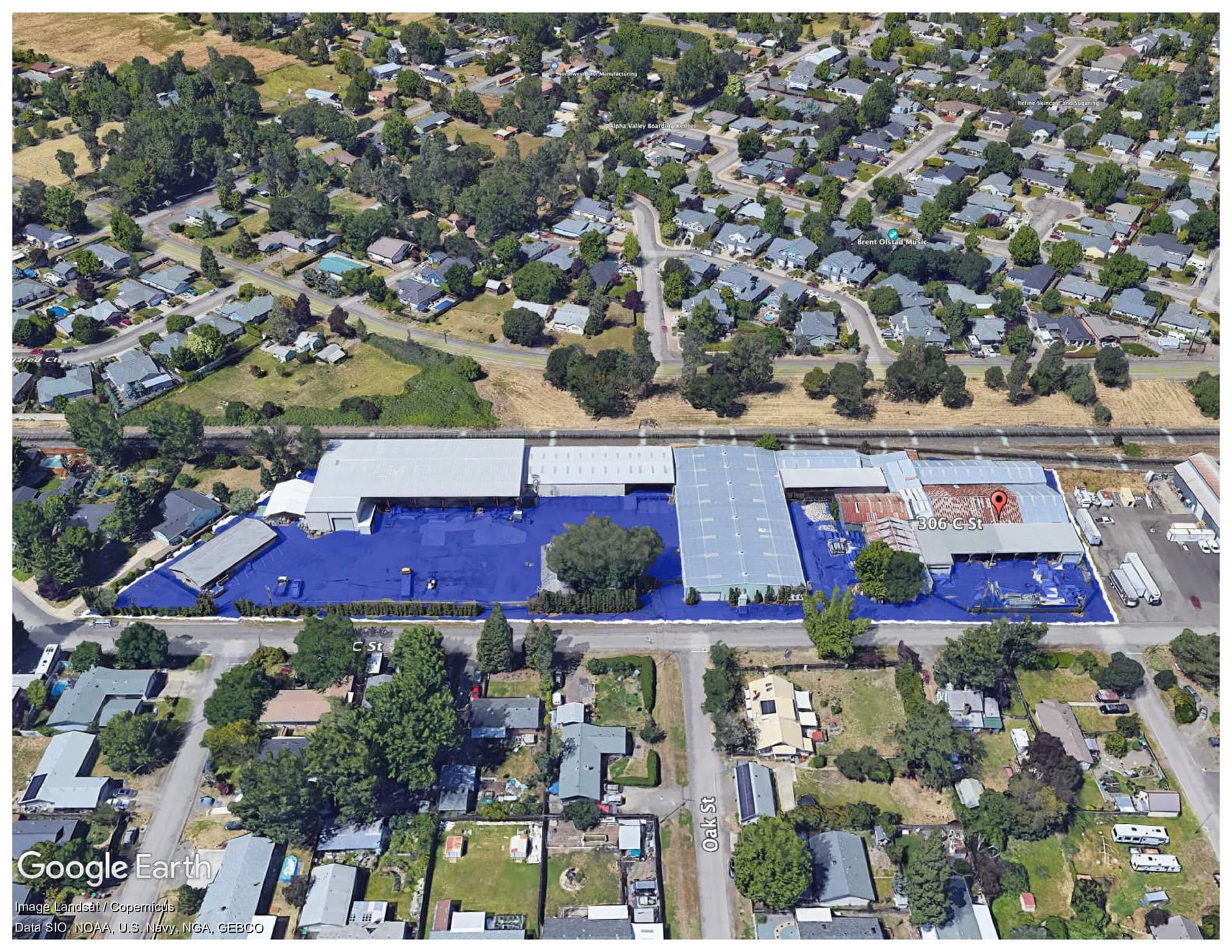 Approx. Lesley Aerial-compressed. Photo 2 of 25, 306 S C Street, Phoenix, OR 97535