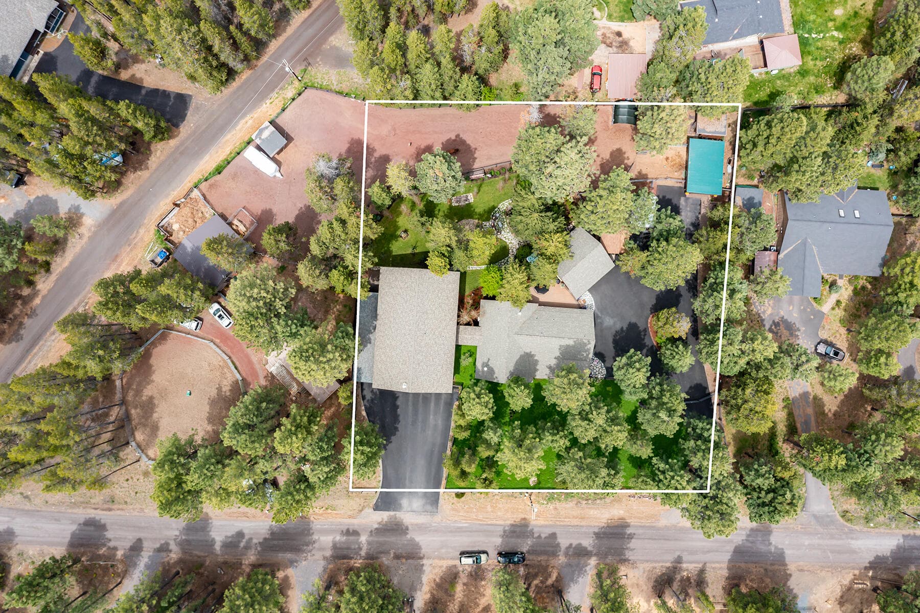 3b_overview_with lines. Photo 3 of 73, 16864 Covina Road, Bend, OR 97707