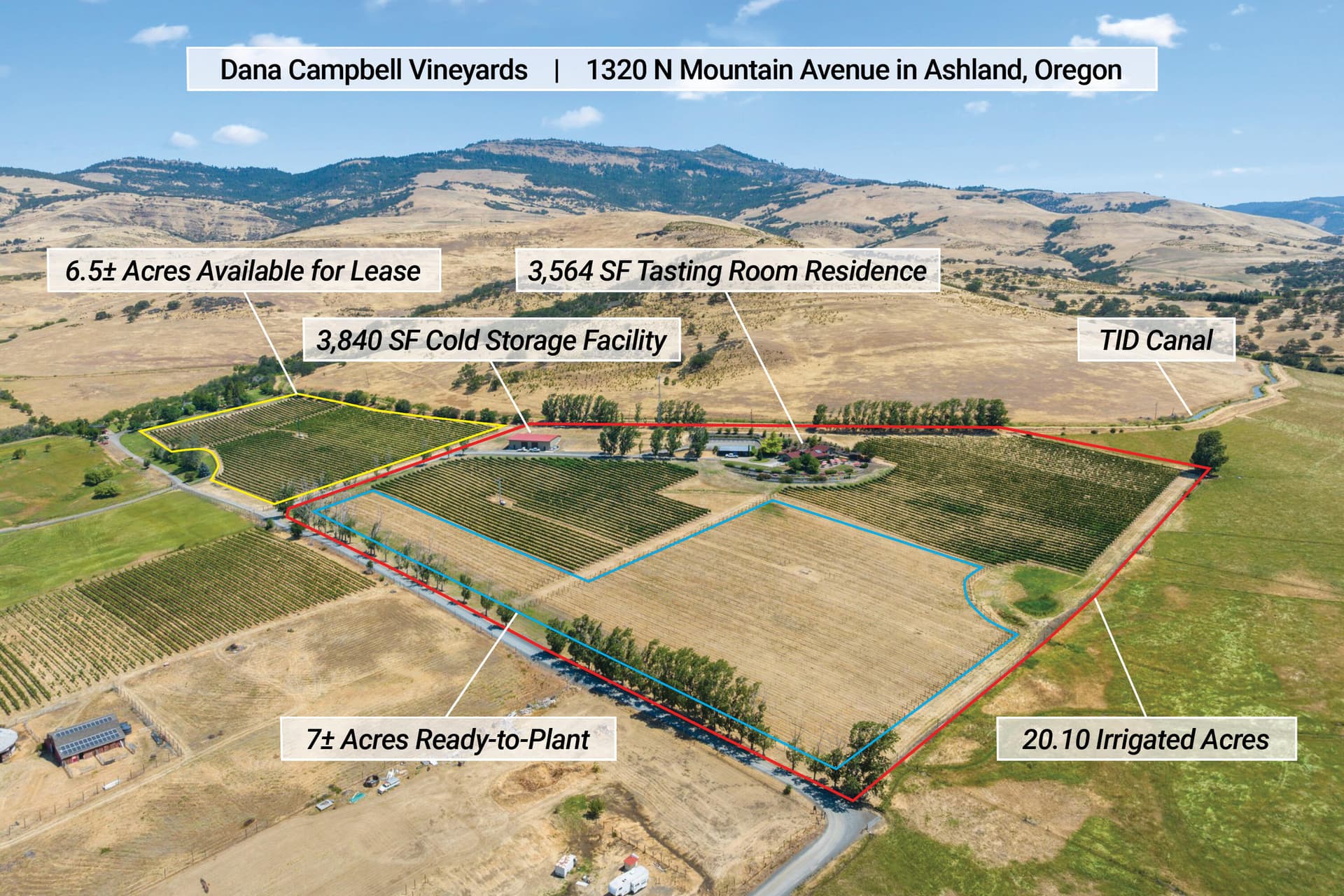 Dana Campbell Vineyards. Photo 2 of 18, 1320 N Mountain Avenue, Ashland, OR 97520
