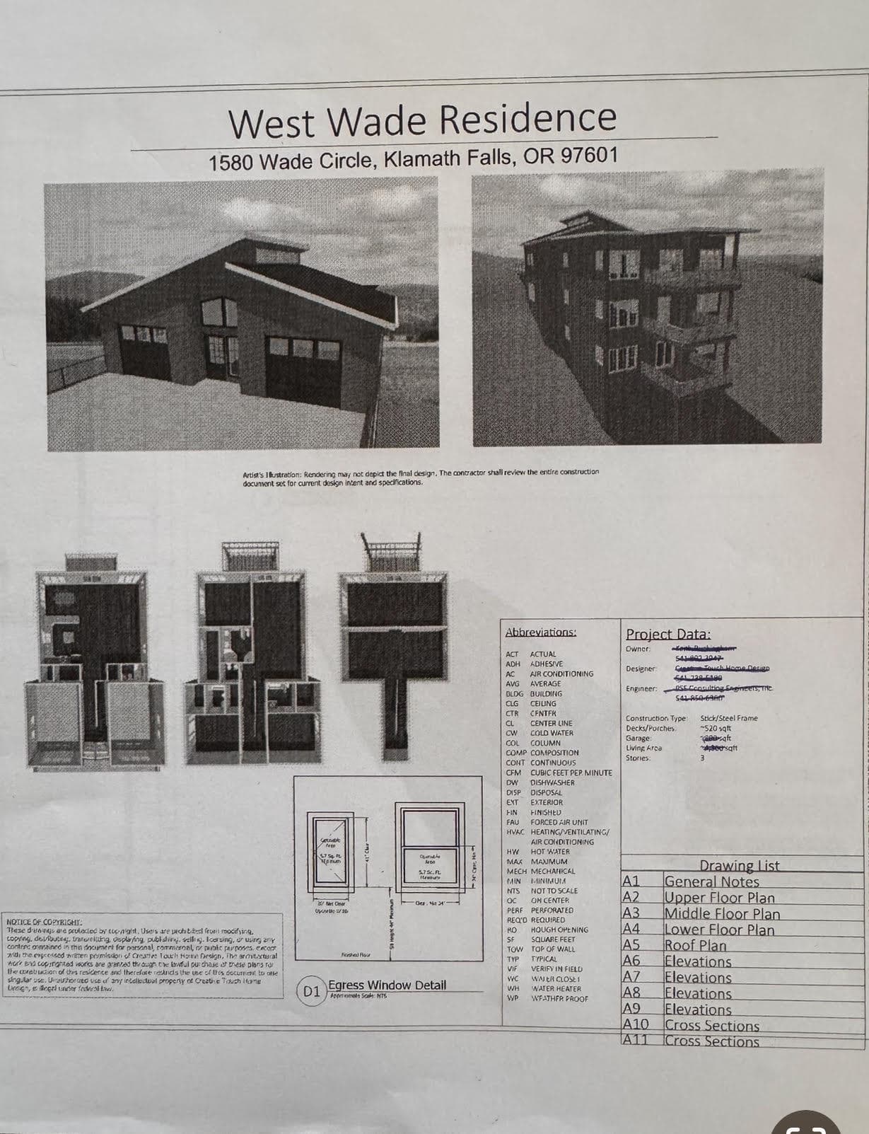 Drawing. Photo 3 of 12, 1580 Wade Circle, Klamath Falls, OR 97601