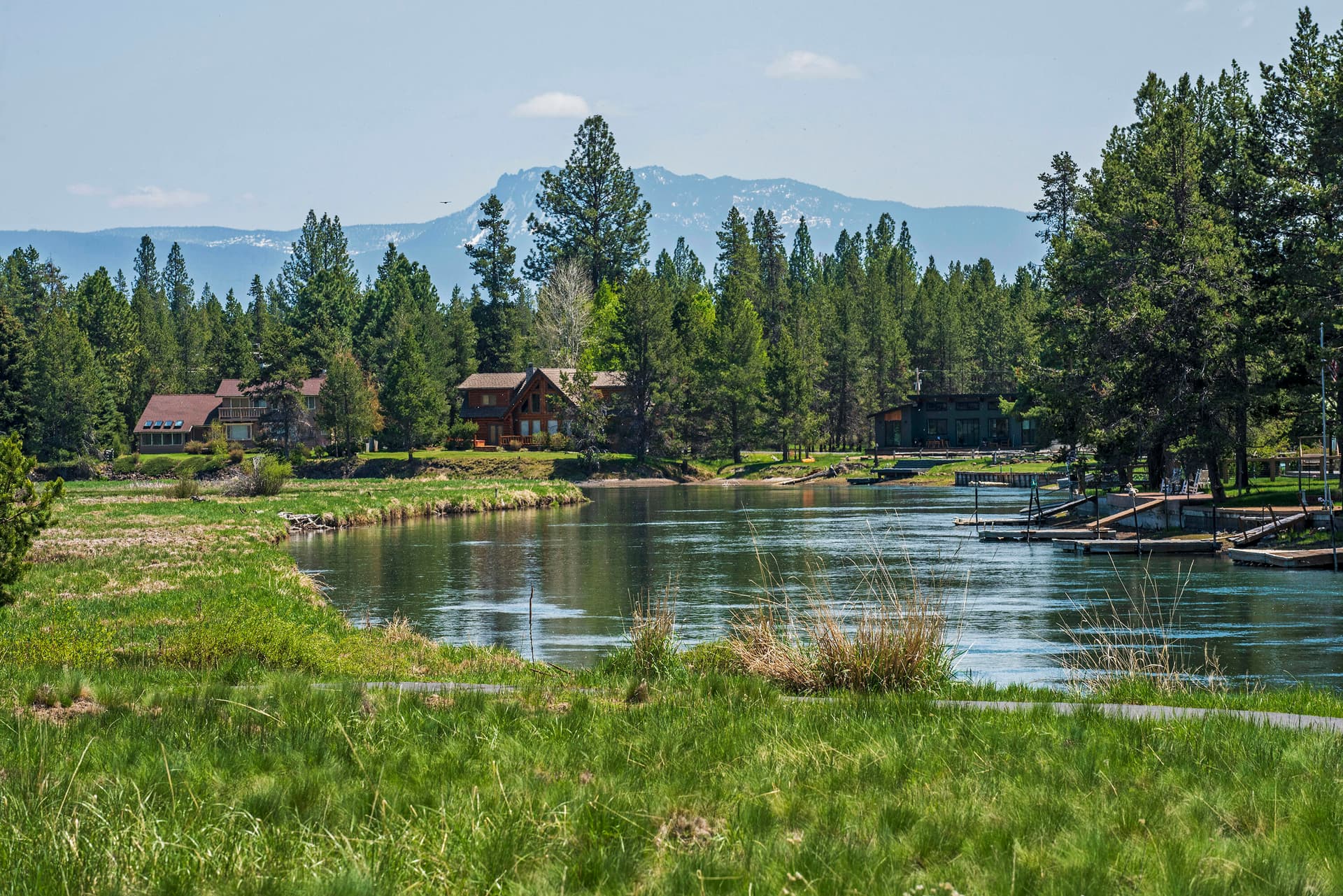 Back Yard River View. Photo 5 of 84, 16775 Pony Express Way, Bend, OR 97707