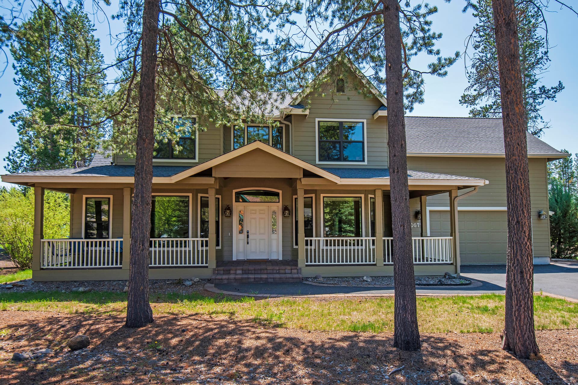 Front exterior view. Photo 2 of 84, 16775 Pony Express Way, Bend, OR 97707