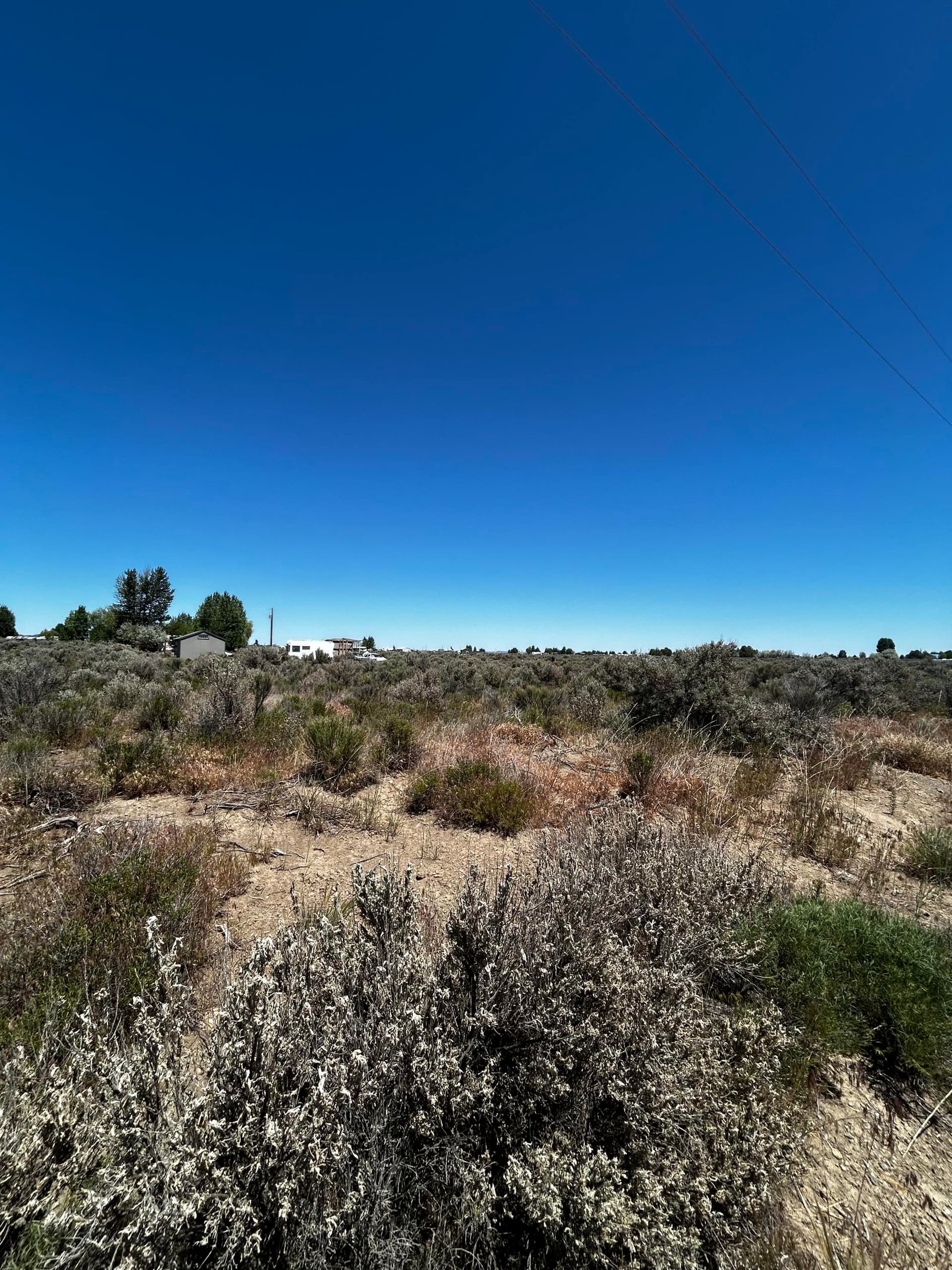 Vacant lot from street. Photo 1 of 4, Cottonwood Road, Christmas Valley, OR 97641