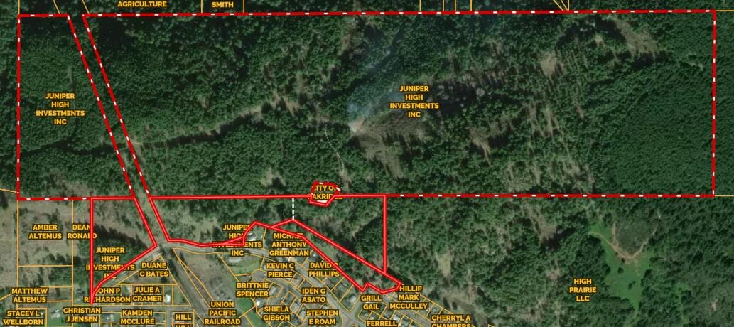 Juniper High-Boundary Map. Photo 2 of 24, 0 W 2nd Street Street Unit 500, Oakridge, OR 97463