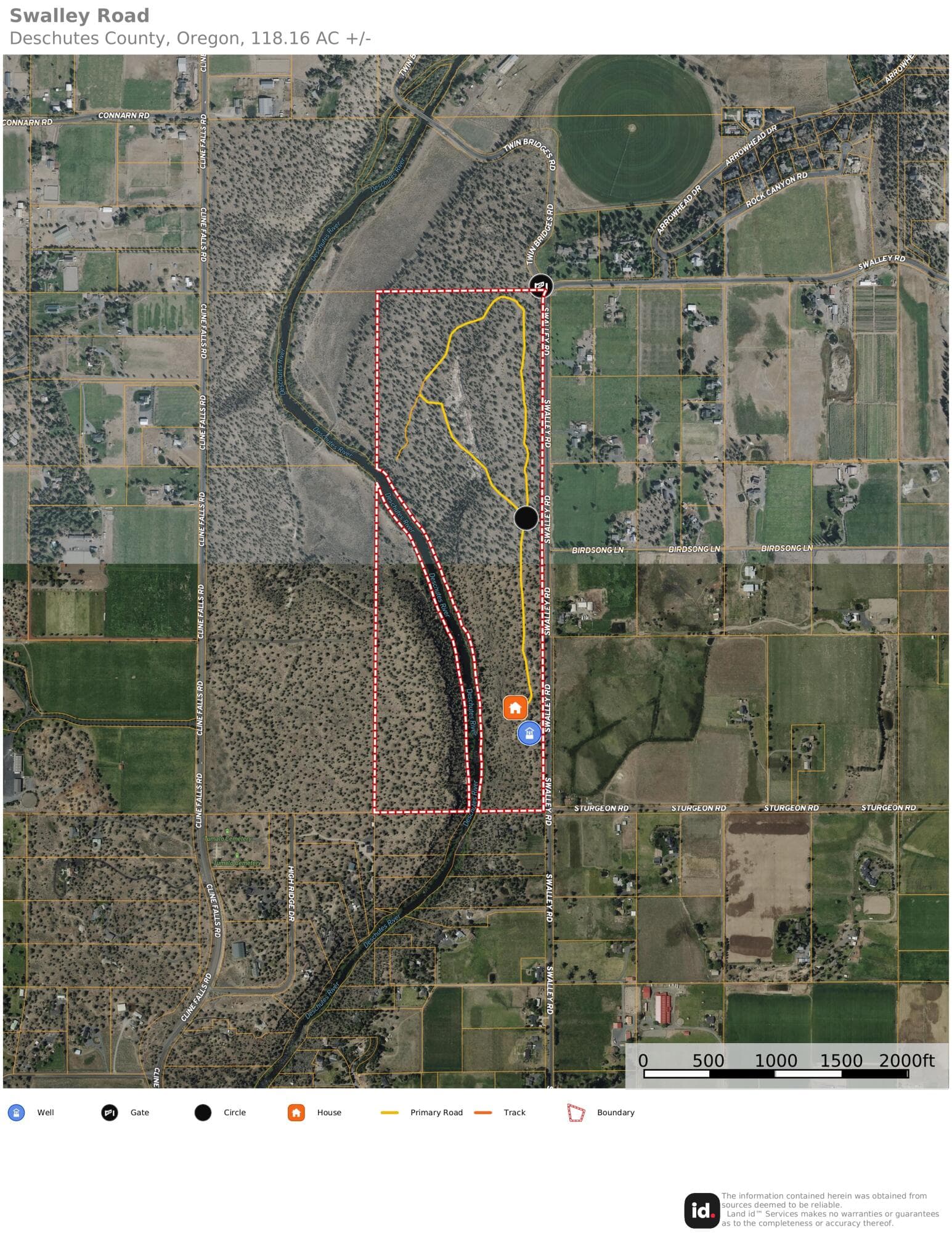 Aerial Map. Photo 4 of 57, 65255 Swalley Road, Bend, OR 97703