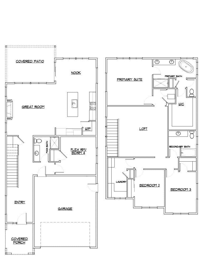 Floorplan-Benjamin-v2. Photo 2 of 21, 60943 SE Apollo Place, Bend, OR 97702