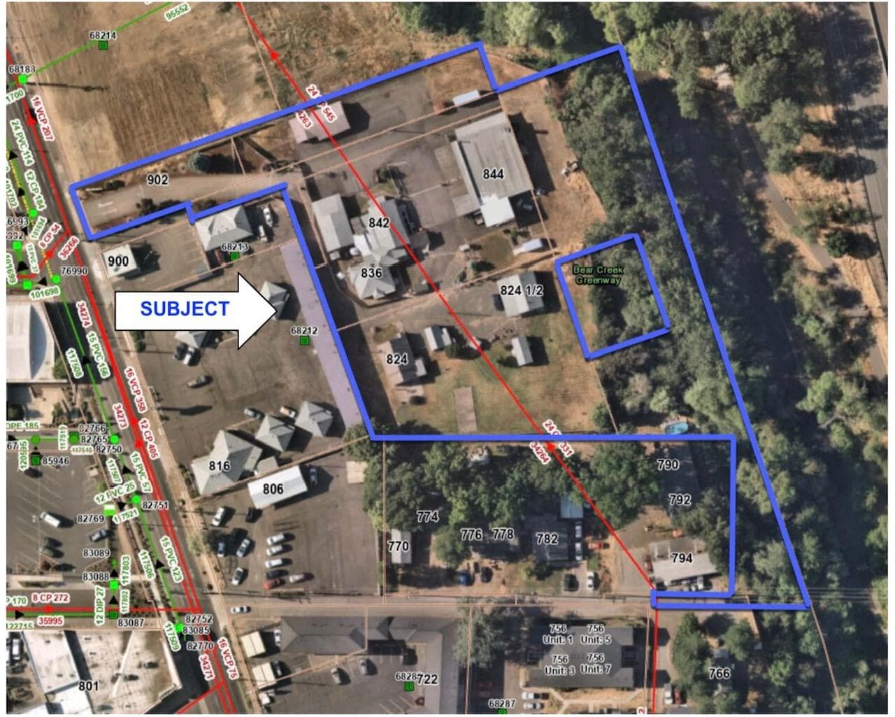 Aerial Map - N. Riverside. Photo 1 of 14, 824 N Riverside Avenue, Medford, OR 97501