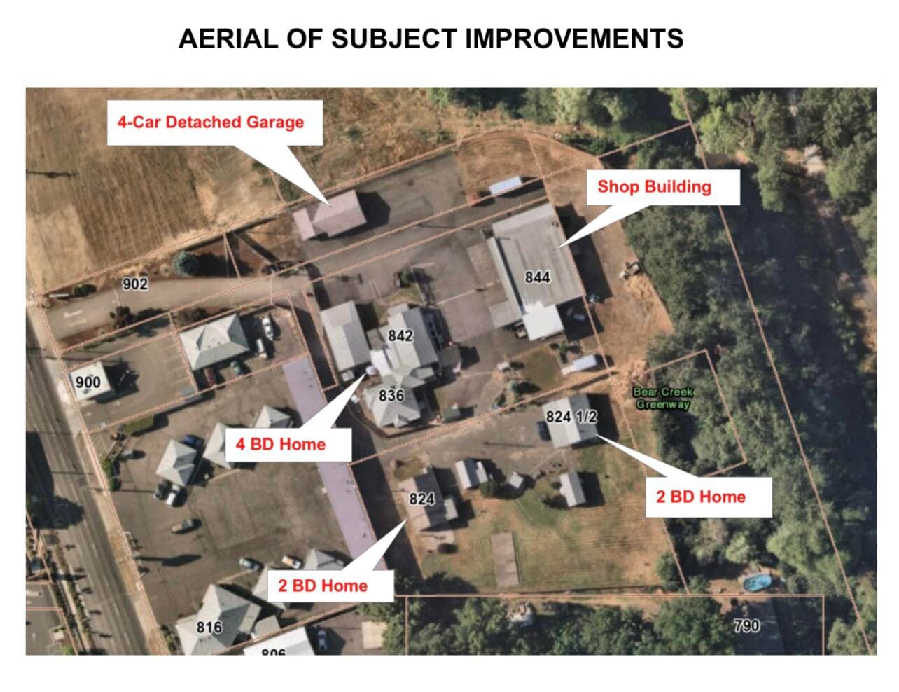 Building aerial N. Riverside. Photo 2 of 14, 824 N Riverside Avenue, Medford, OR 97501