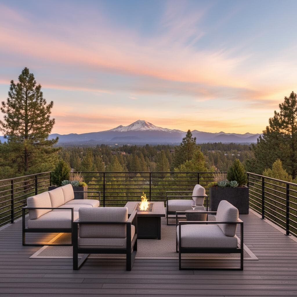 10.00 Balcony views with Mt Jefferson_Up. Photo 3 of 61, 3341 NW Panorama Drive, Bend, OR 97703