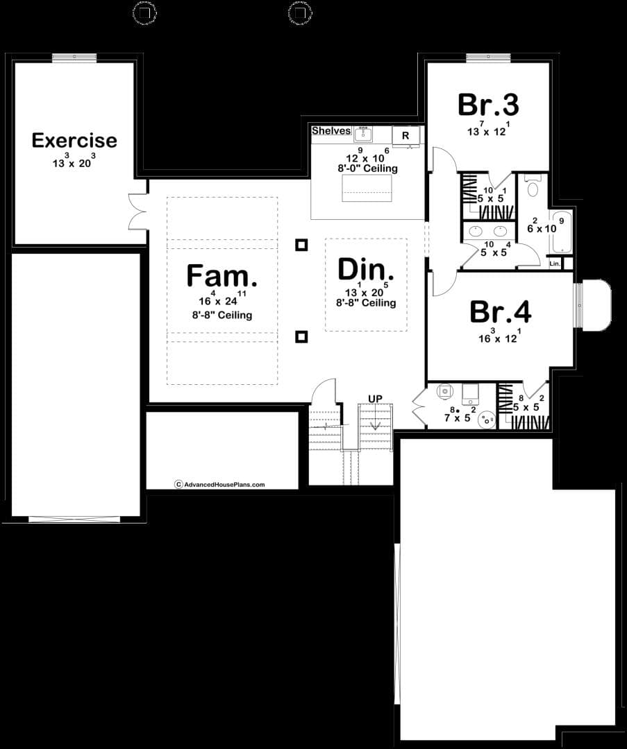 30219-bergman-finished-basement. Photo 4 of 18, 1207 Overlook Drive, Eagle Point, OR 97524