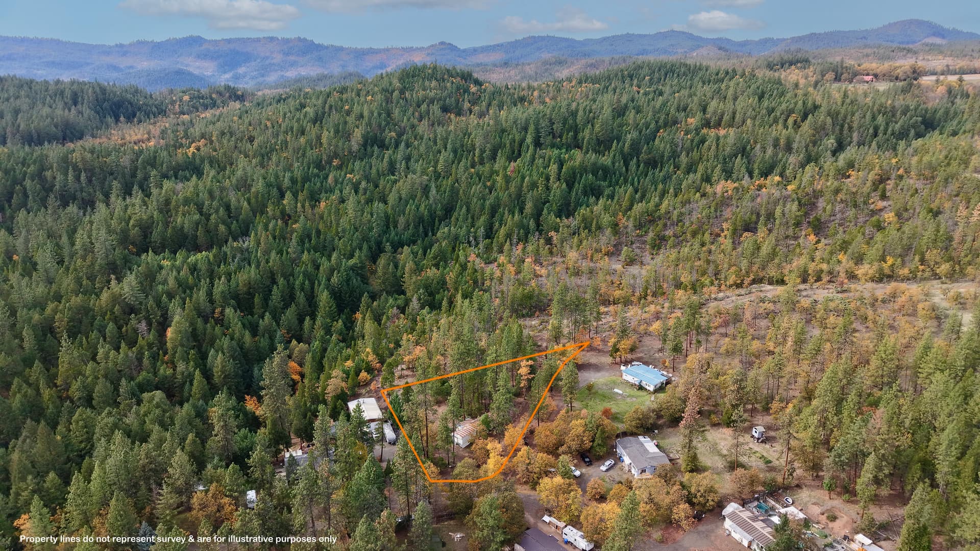 Aerial. Photo 3 of 21, 121 Horse Ranch Road, Prospect, OR 97536