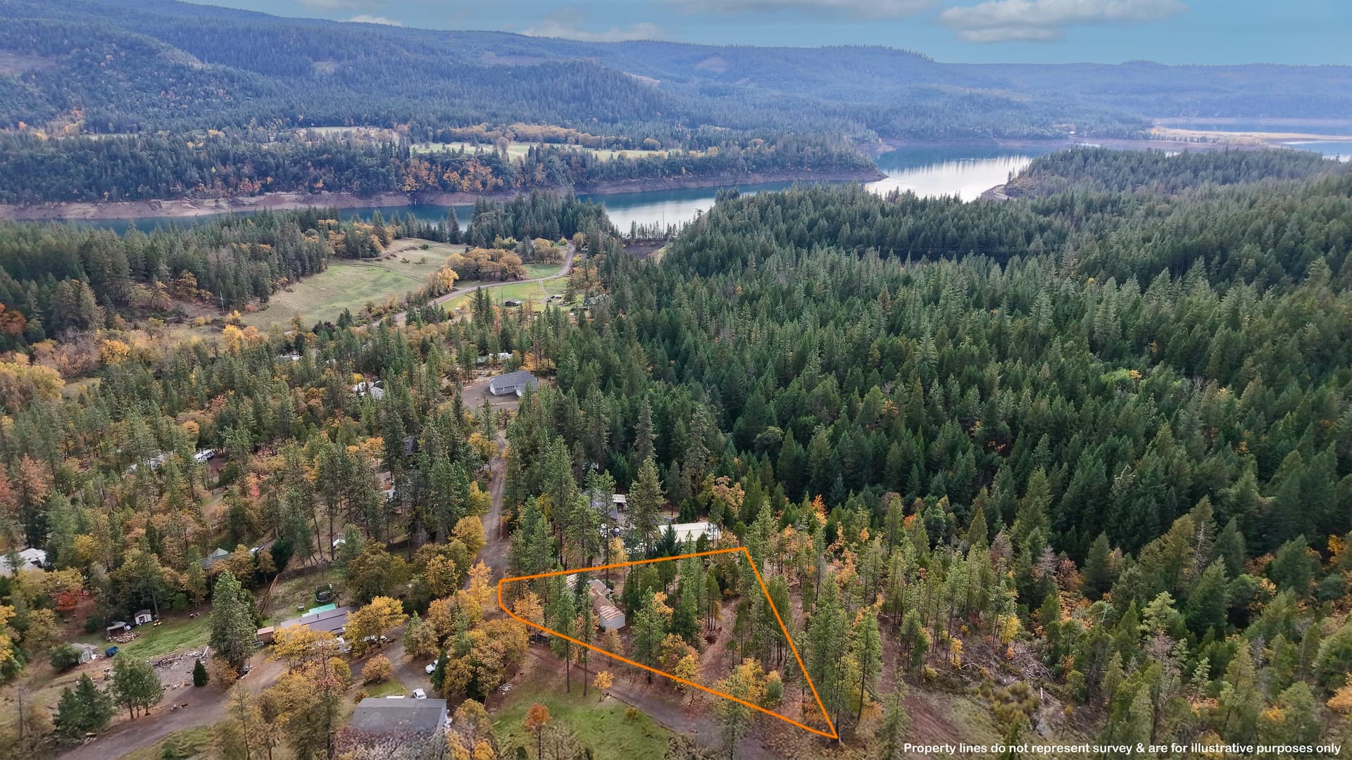 Aerial. Photo 1 of 21, 121 Horse Ranch Road, Prospect, OR 97536