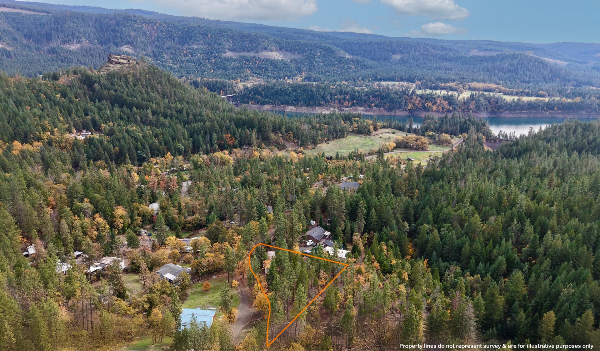Aerial. Photo 5 of 21, 121 Horse Ranch Road, Prospect, OR 97536