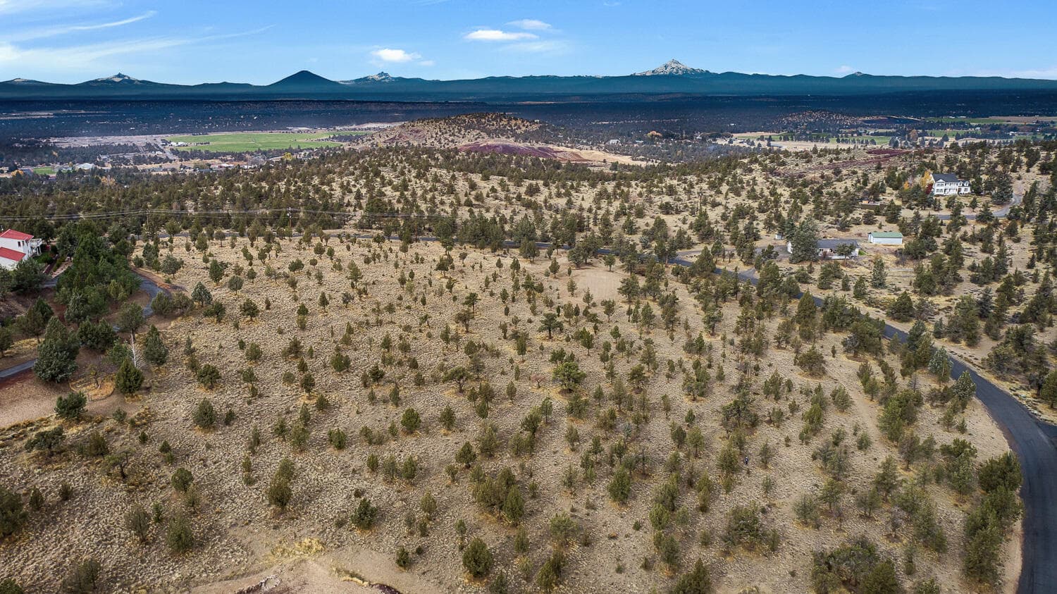 Aerial view with Cascade Mountains. Photo 1 of 14, 5680 NW 19th Street, Terrebonne, OR 97760