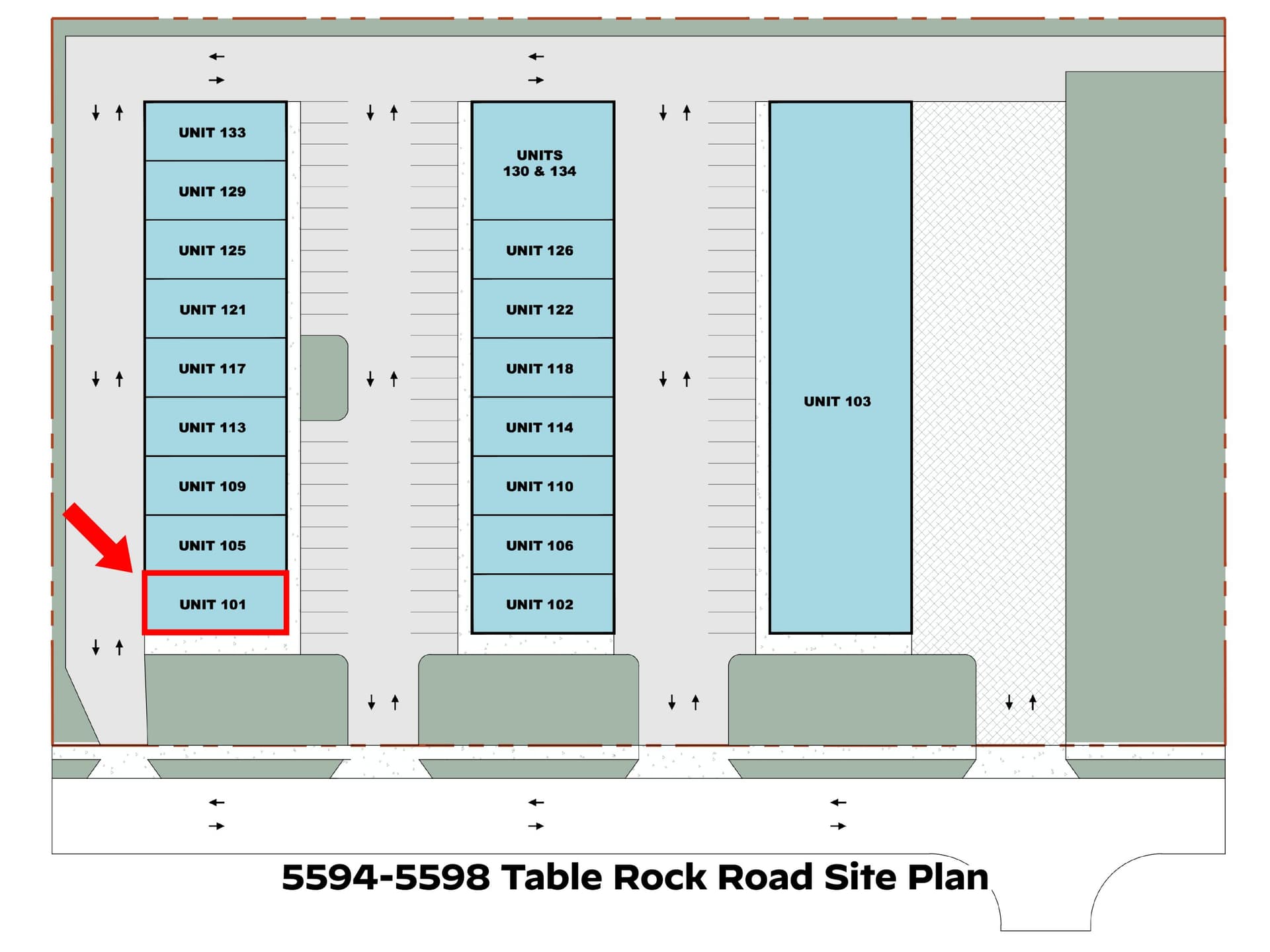 Unit 101 Site Plan. Photo 1 of 9, 5598 Table Rock Road Unit 101, Medford, OR 97501