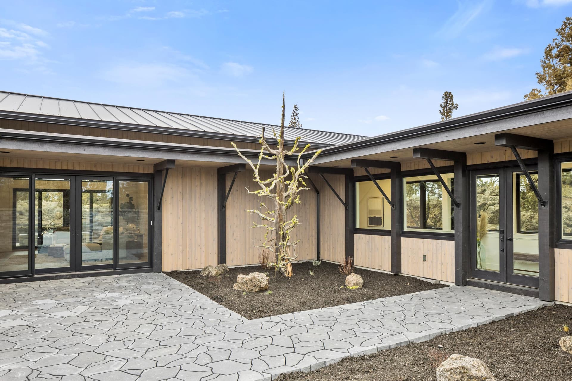 Courtyard. Photo 4 of 57, 65675 Pronghorn Drive Unit Lot 16, Bend, OR 97701