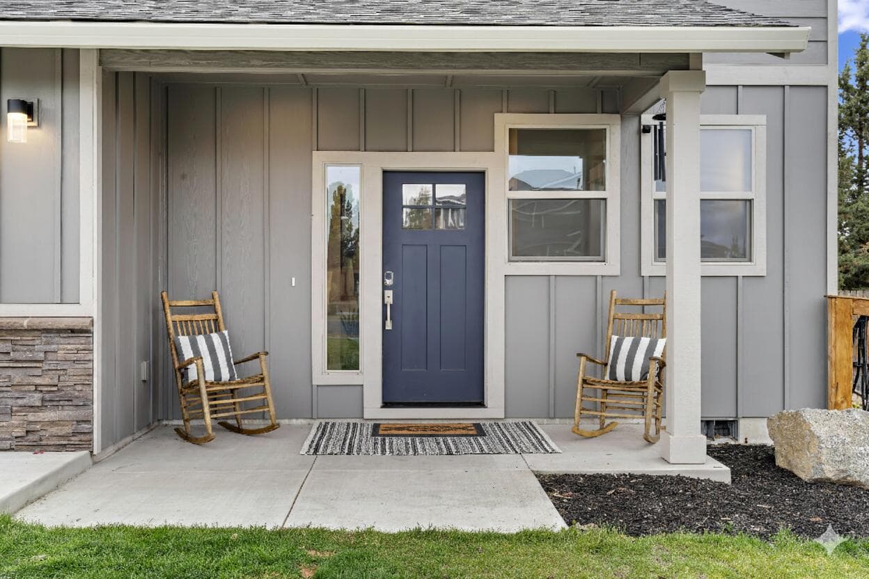2260 Ne Indigo lane front door & patio. Photo 4 of 31, 2260 NE Indigo Lane, Bend, OR 97701