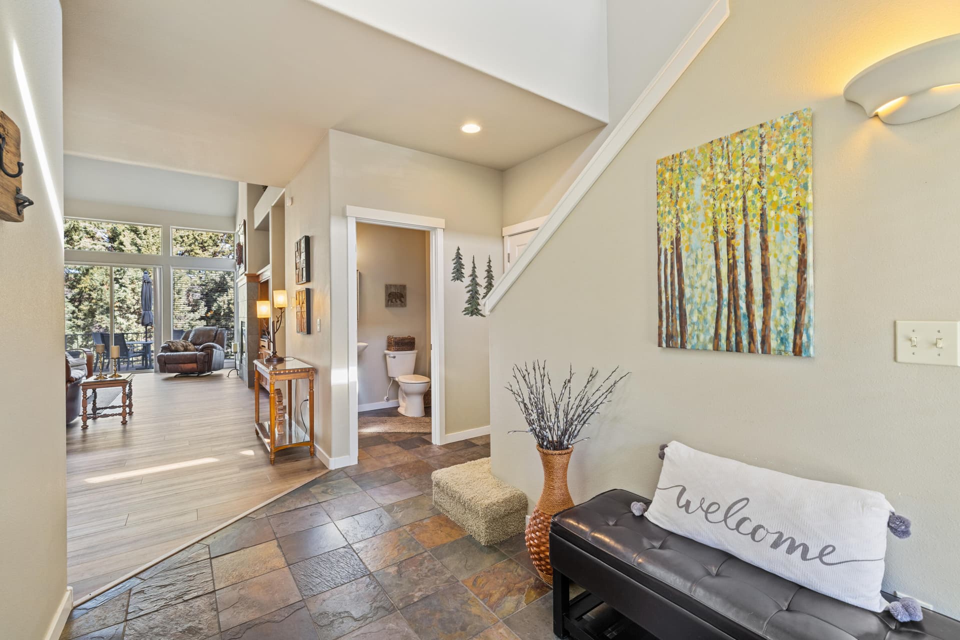 Front Entry/Shared Bathroom. Photo 3 of 28, 10674 Village Loop, Redmond, OR 97756