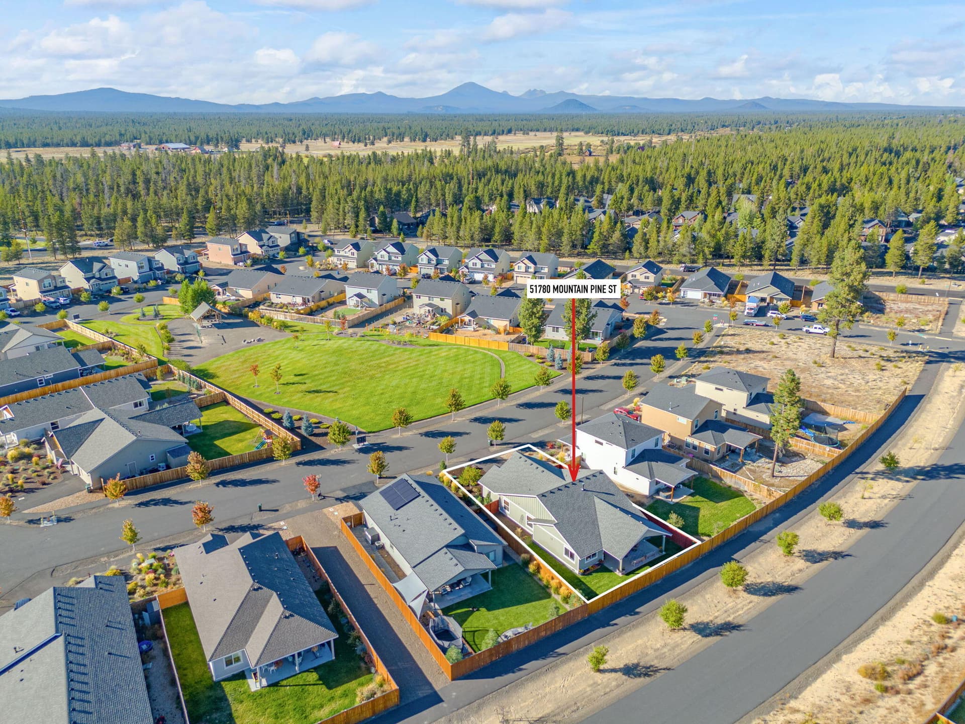 Aerial. Photo 2 of 42, 51780 Mountain Pine Street, La Pine, OR 97739