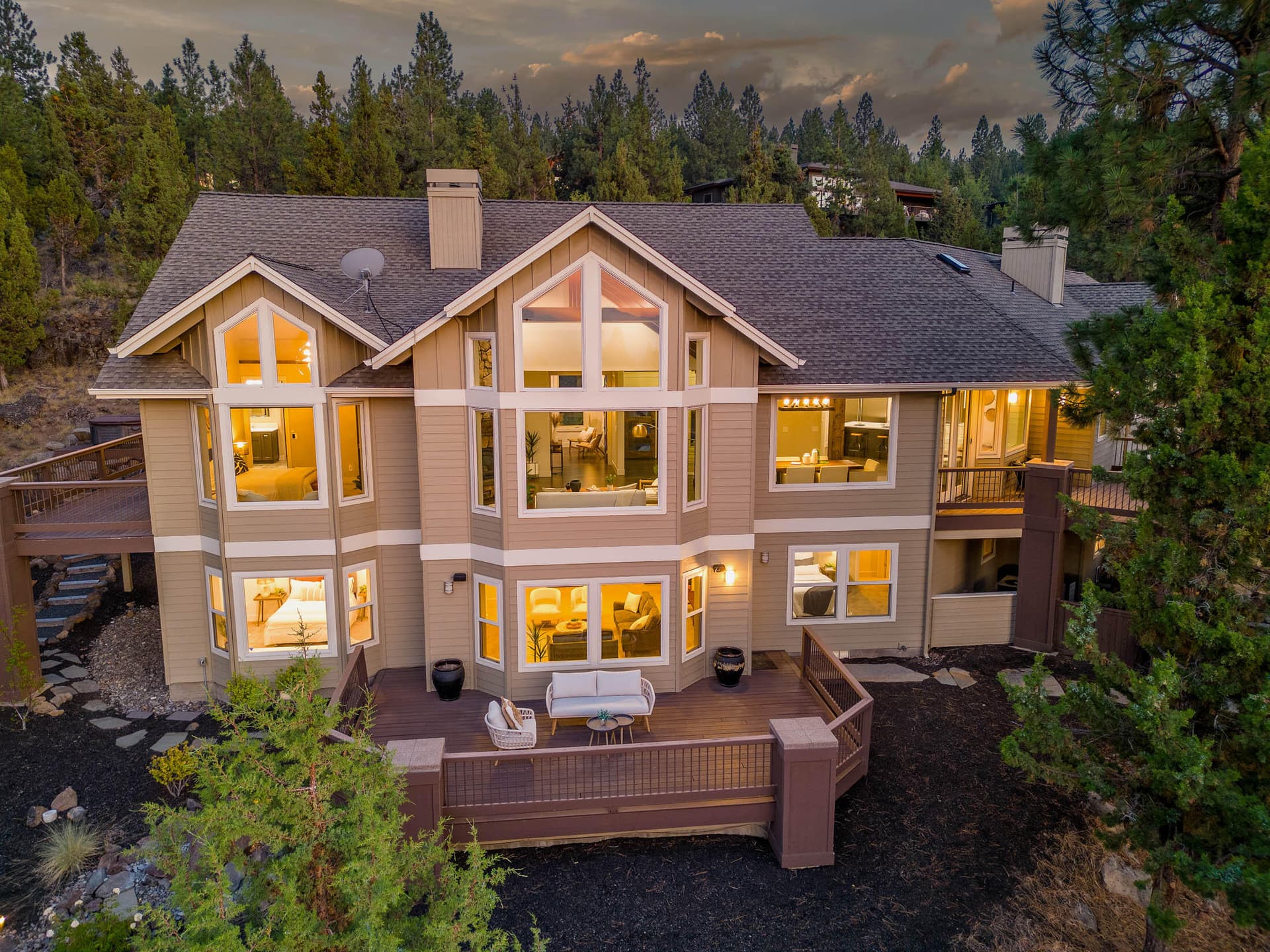 3345 NW Panorama aerial_0201 copy. Photo 3 of 75, 3345 NW Panorama Drive, Bend, OR 97703