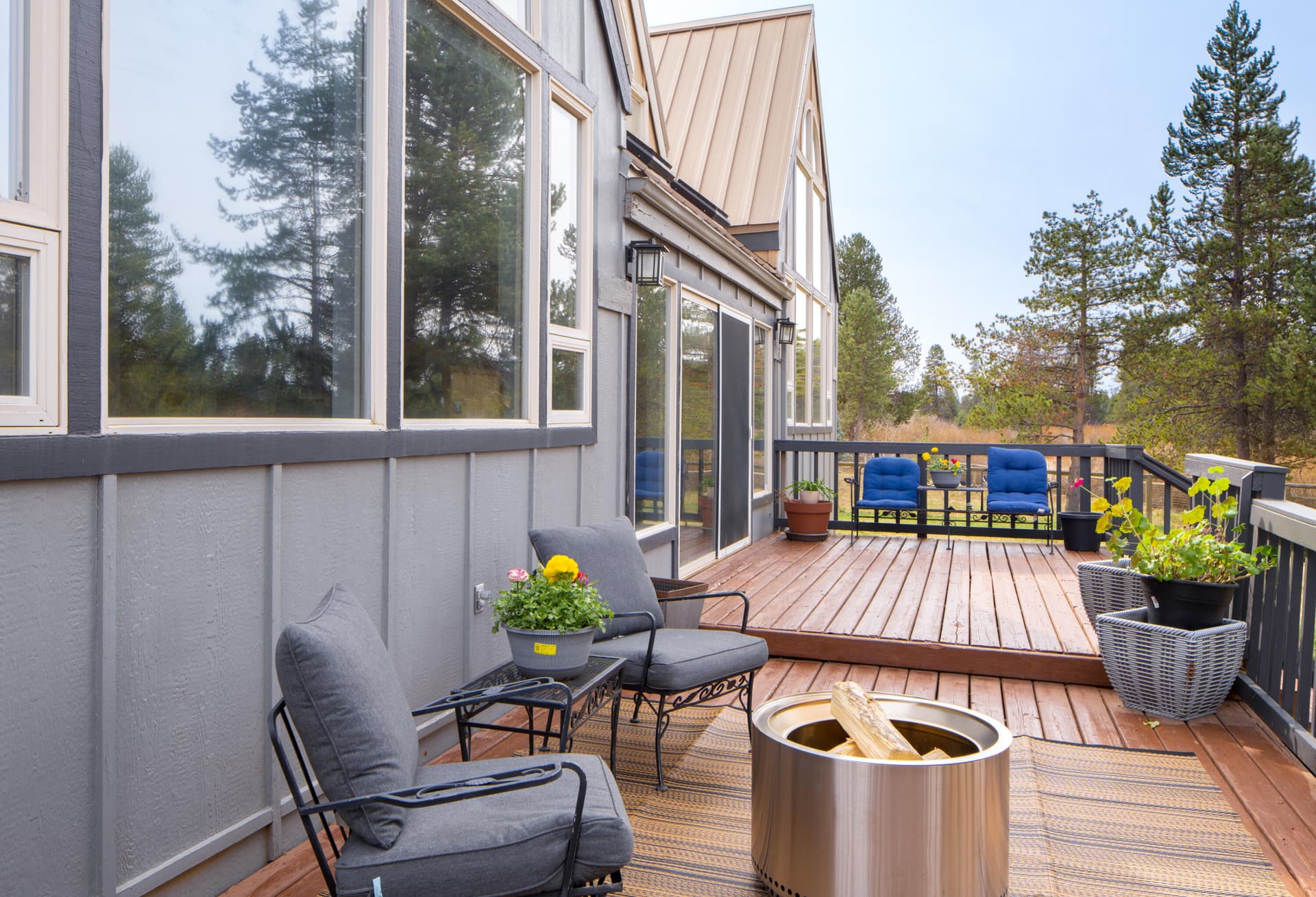 Rear Deck. Photo 5 of 33, 54977 Huntington Road, Bend, OR 97707