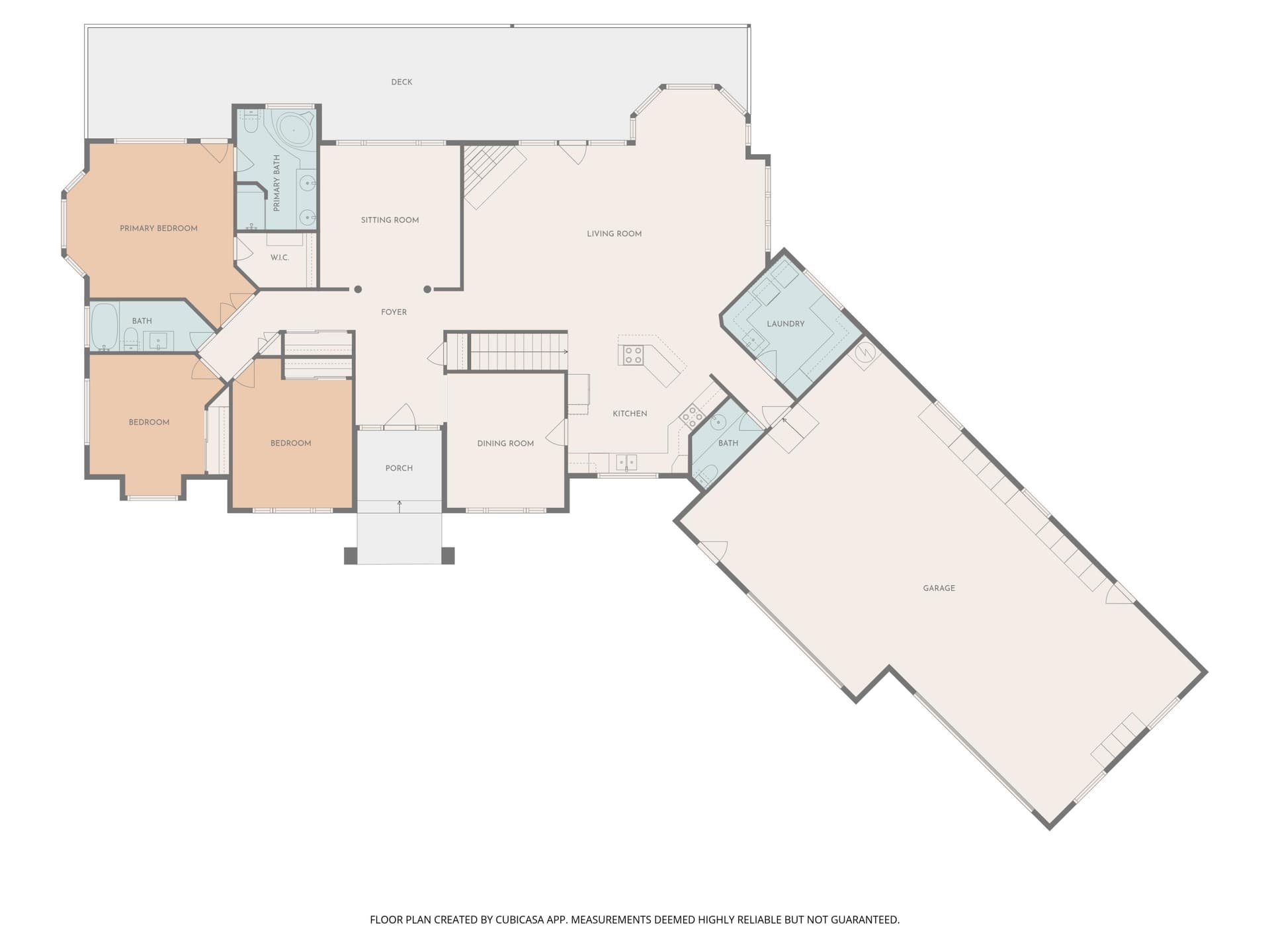 Main Level Floor Plan. Photo 4 of 68, 2550 Granite Hill Road, Grants Pass, OR 97526