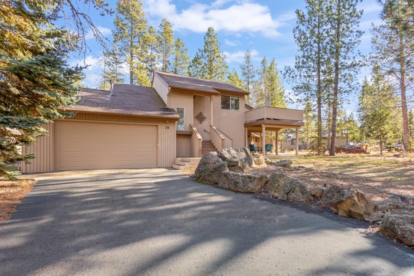 Front Exterior. Photo 2 of 49, 17822 Big Leaf Lane, Sunriver, OR 97707