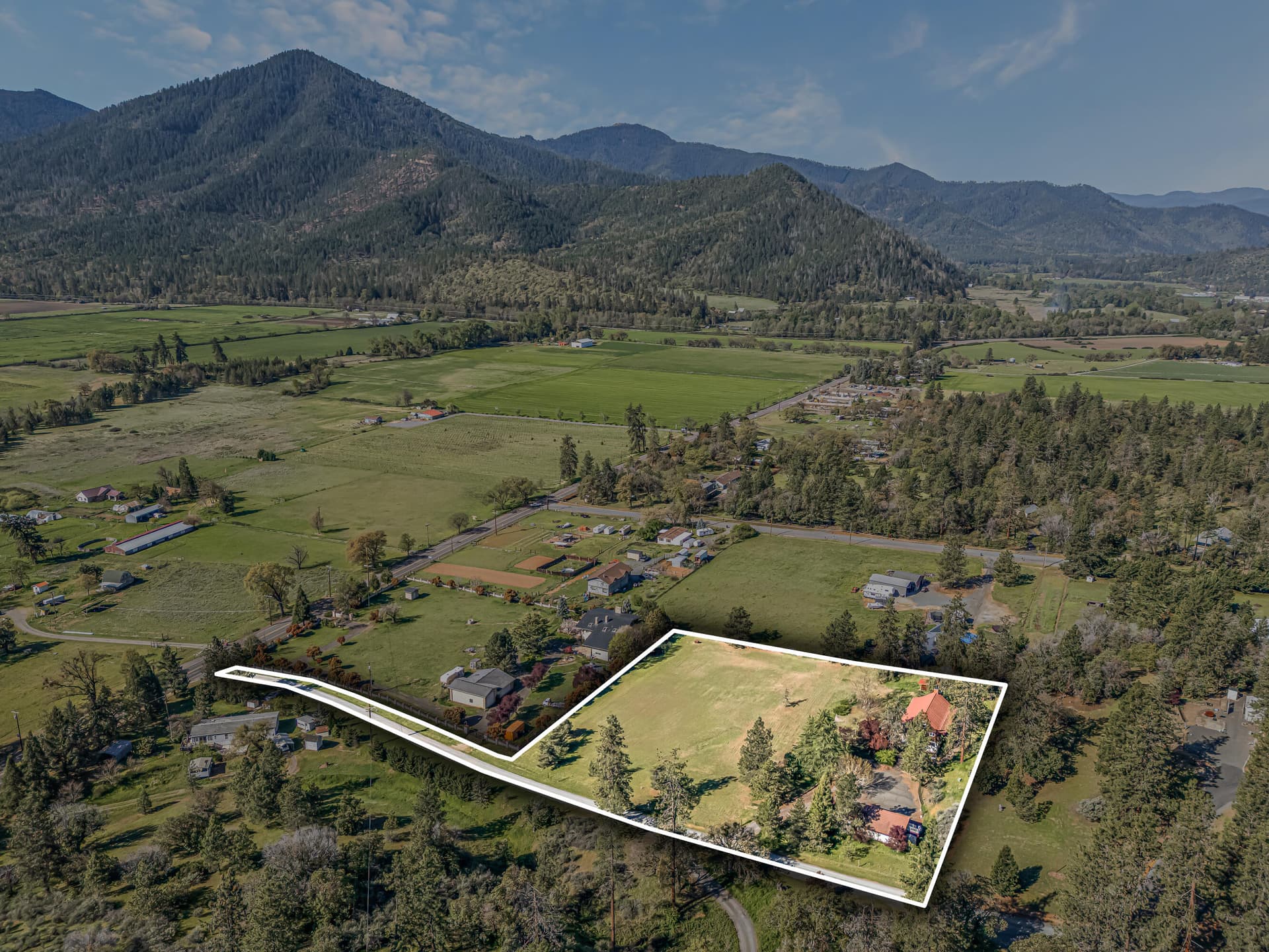 8330 aerial overlay. Photo 1 of 54, 8330 Hwy 238, Jacksonville, OR 97530