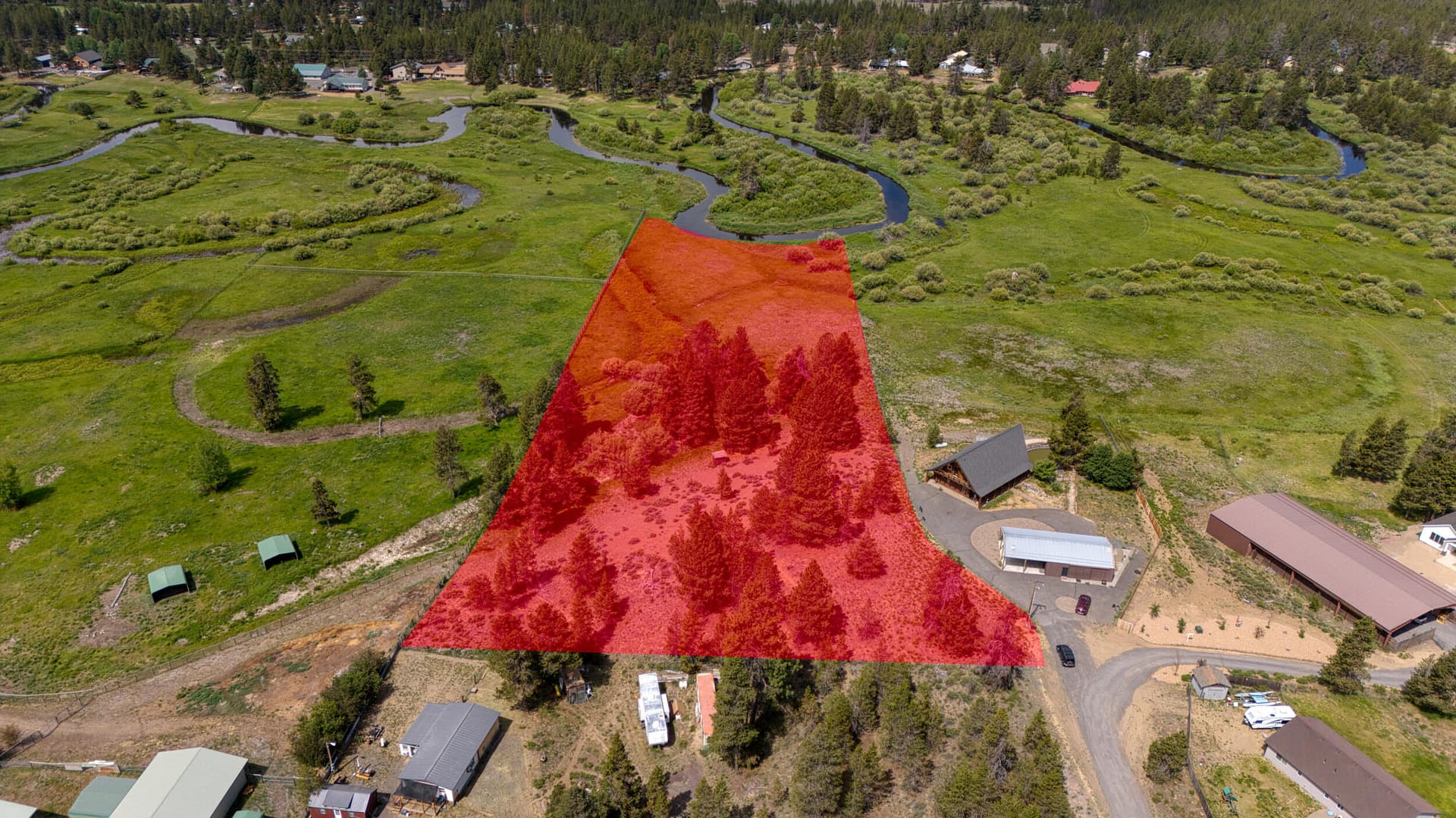 sandy ct drone-2. Photo 2 of 13, 16767 Sandy Court, La Pine, OR 97739