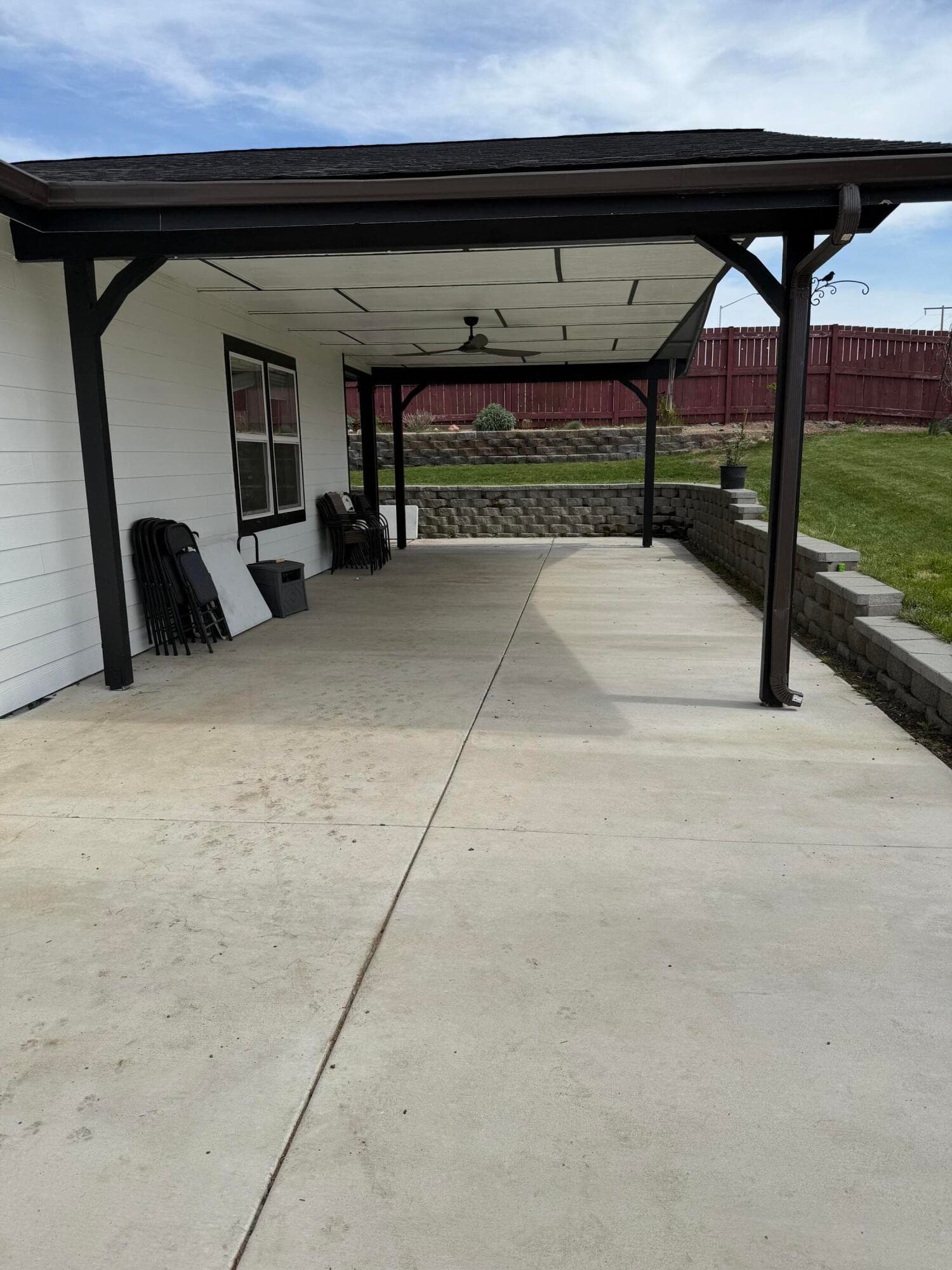 Back patio. Photo 5 of 20, 977 SE Strawberry Lane, Madras, OR 97741