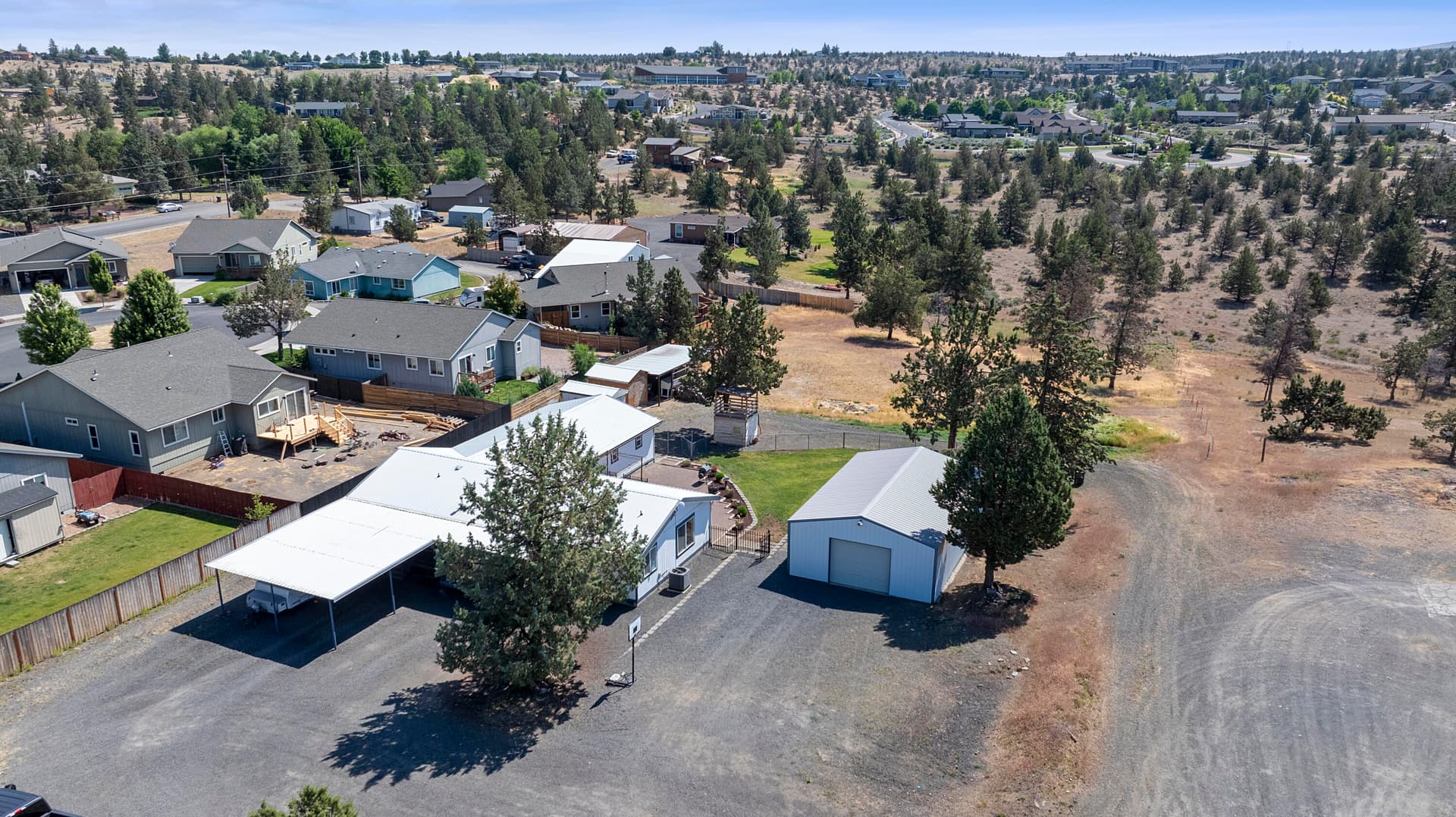 Aerial. Photo 3 of 44, 605 SE Kinkade Road, Madras, OR 97741