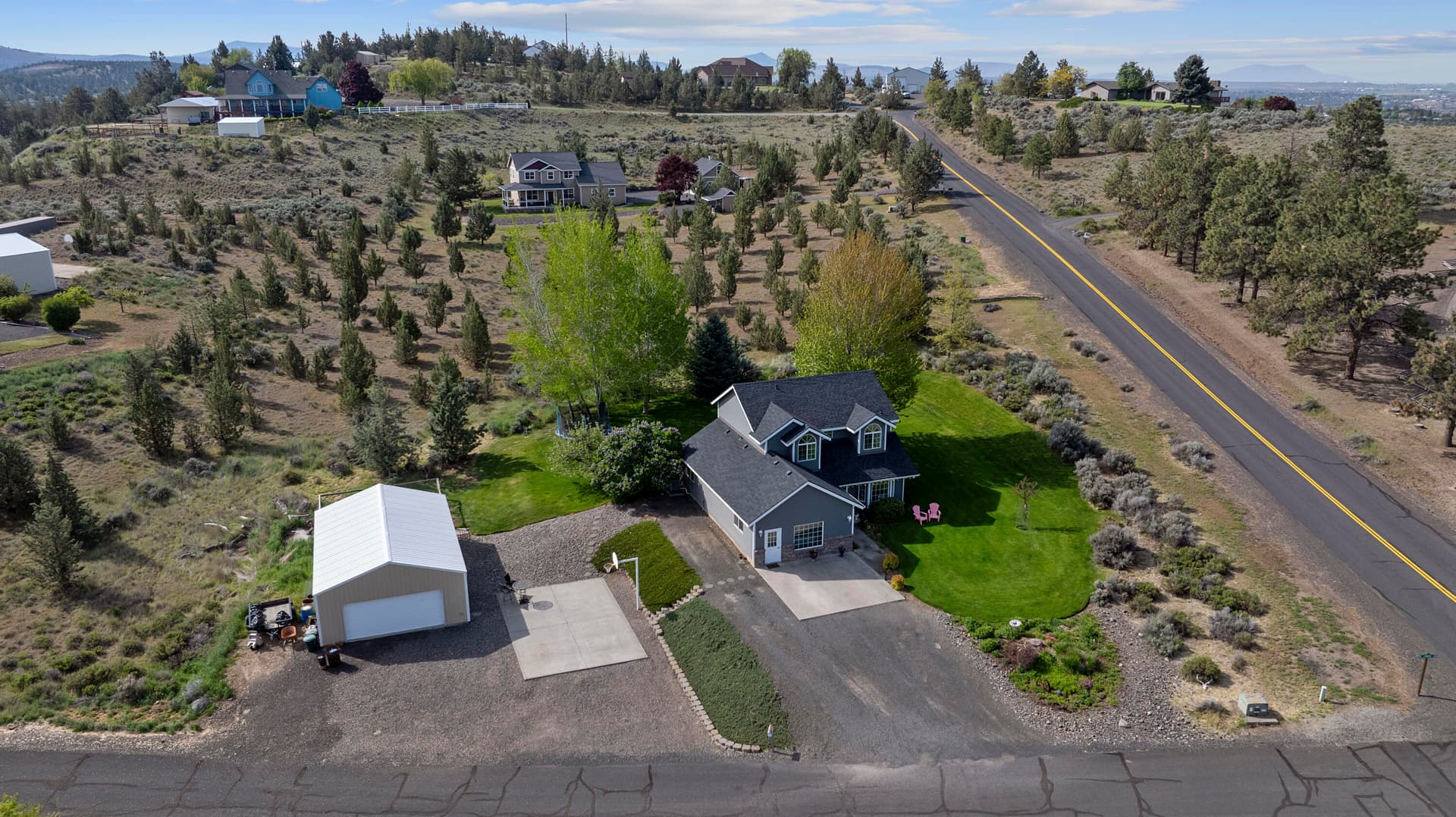 house and shop. Photo 2 of 46, 2045 NE Camas Lane, Madras, OR 97741
