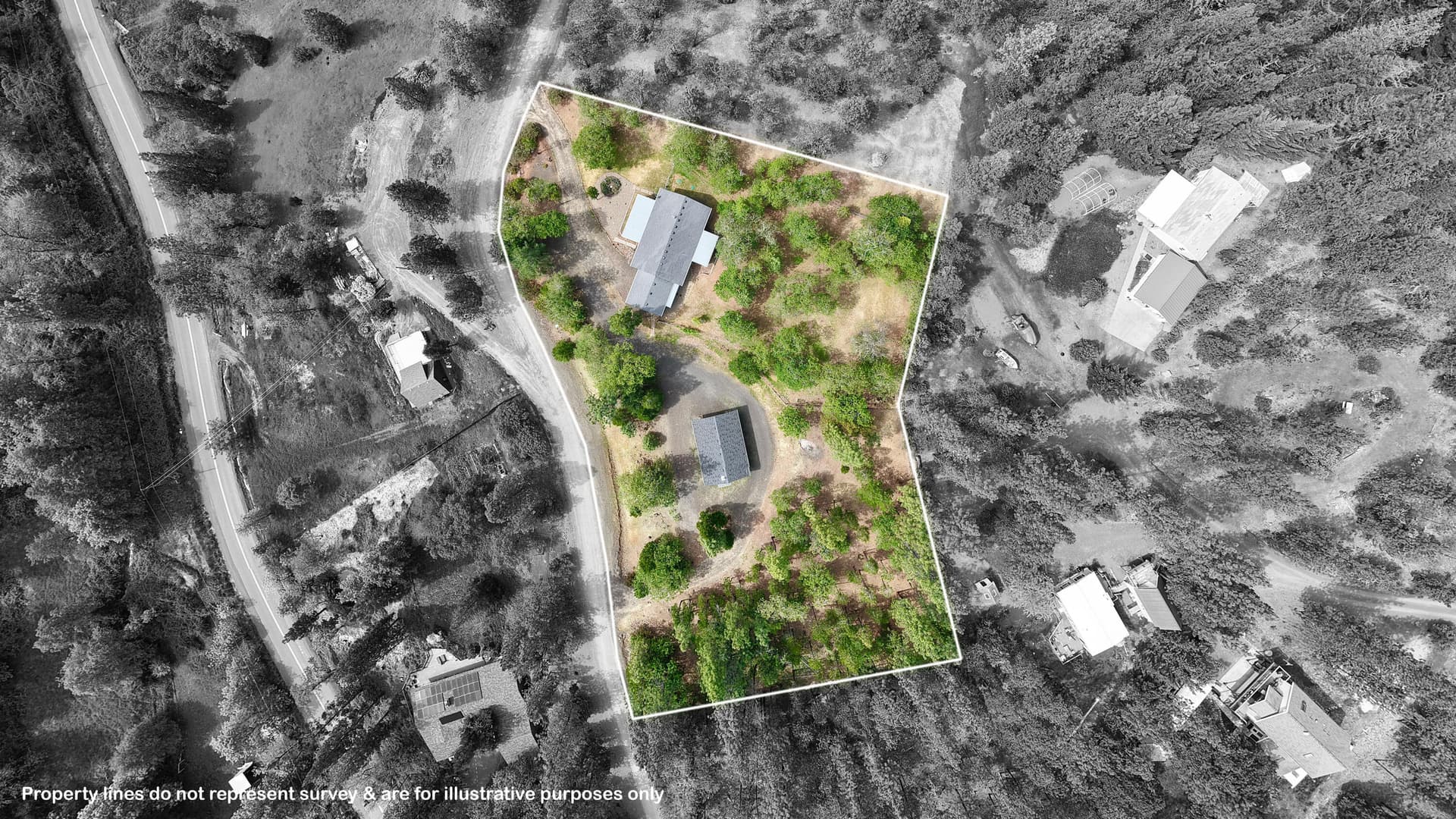 Aerial. Photo 5 of 61, 204 Shipley Terrace, Prospect, OR 97536