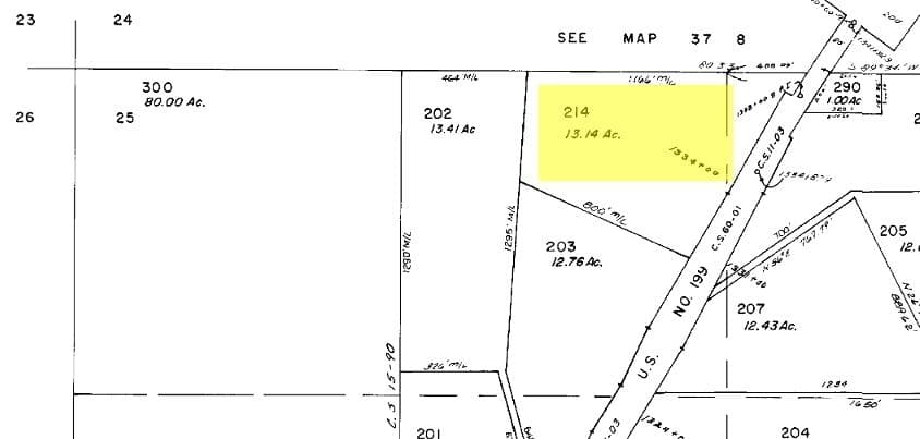 TL 214 plat. Photo 1 of 2, Redwood Highway Unit TL 214, Selma, OR 97538