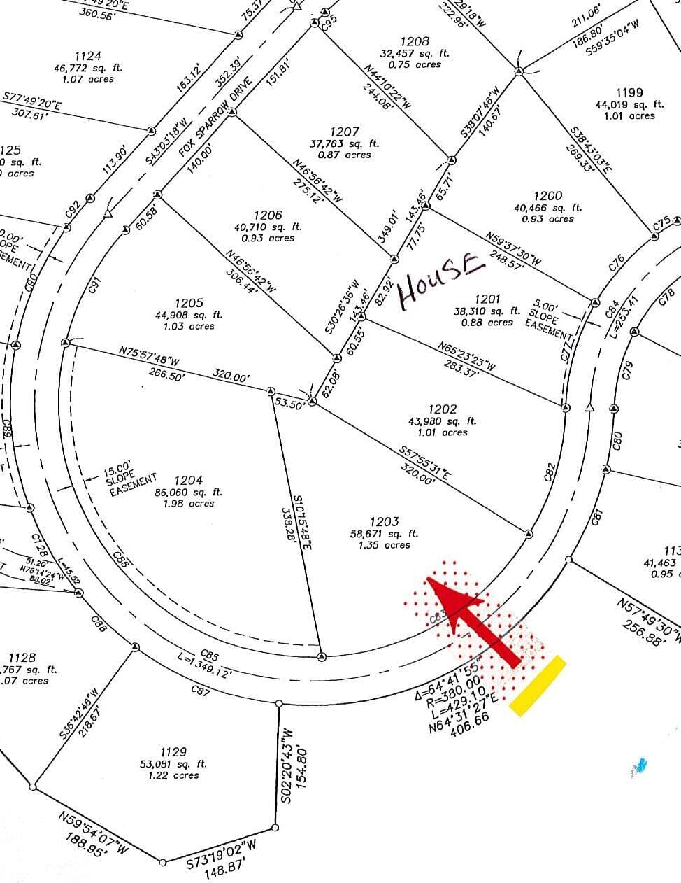 1203 plat map. Photo 3 of 7, 0 Murrelet Drive Unit Lot 1203, Klamath Falls, OR 97601