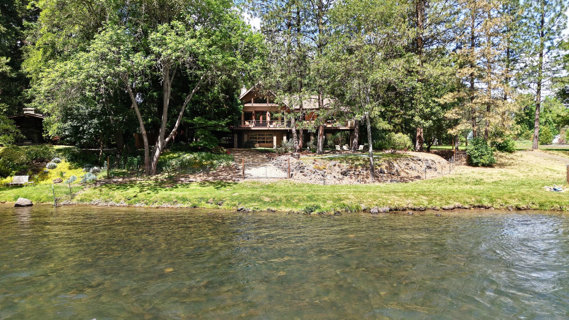 View from River. Photo 2 of 88, 38 Meadow Lane, Shady Cove, OR 97539