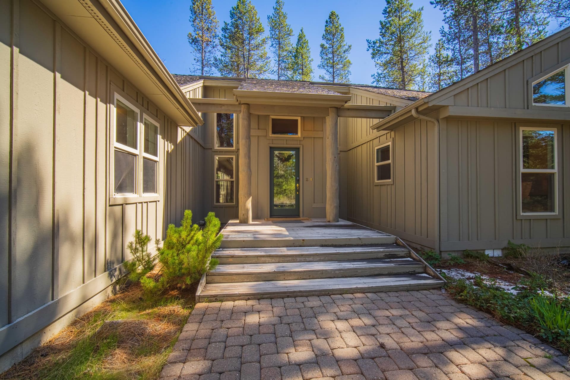 covered-entry-sunriver-home. Photo 4 of 55, 57742 Wallowa Lane, Sunriver, OR 97707