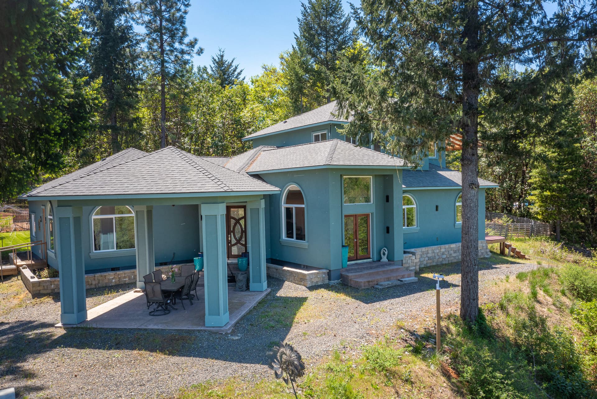 Front Portico. Photo 2 of 48, 118 Airport Drive, Cave Junction, OR 97523