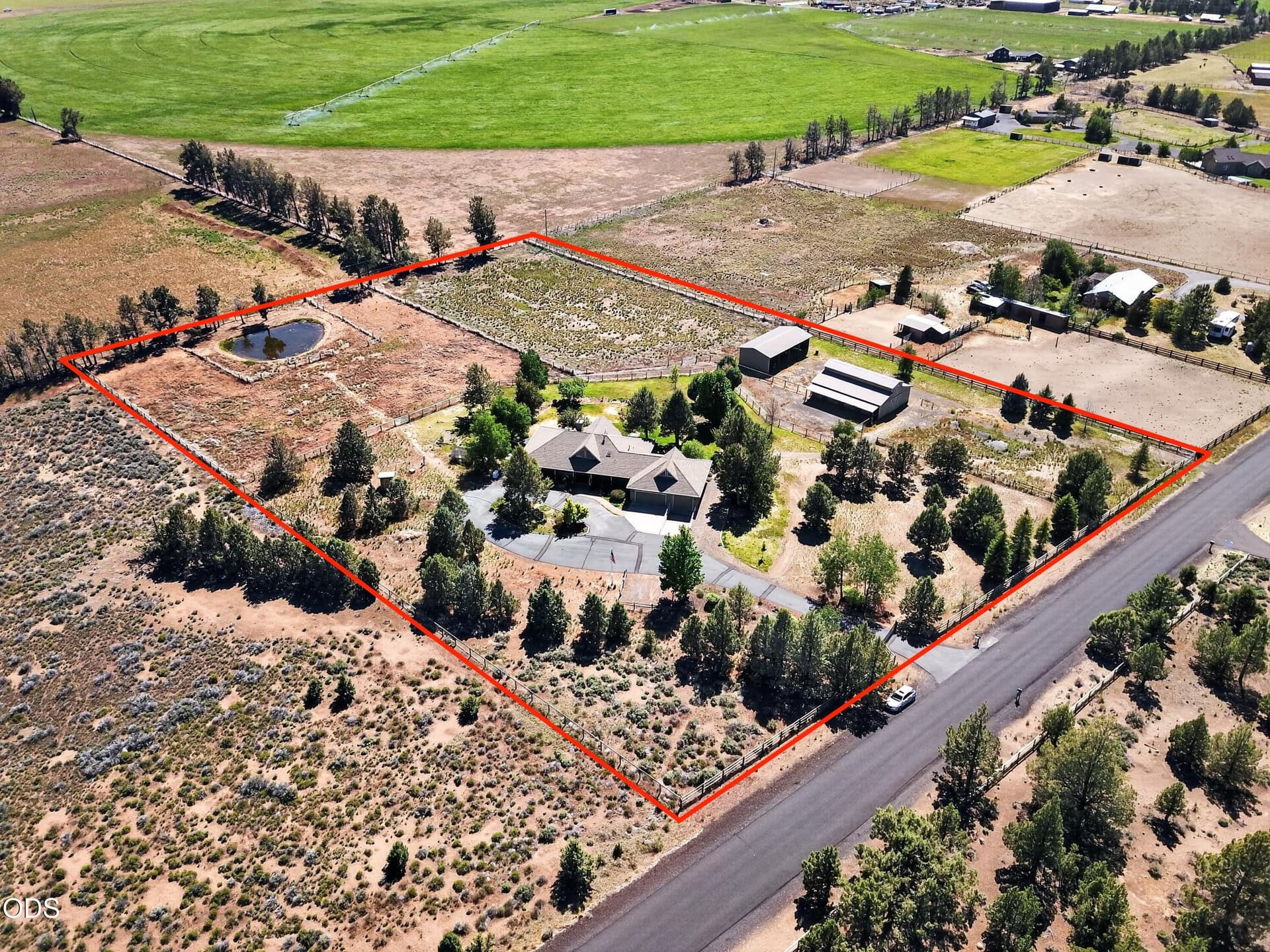 drone front. Photo 2 of 29, 18203 Fadjur Lane, Sisters, OR 97759