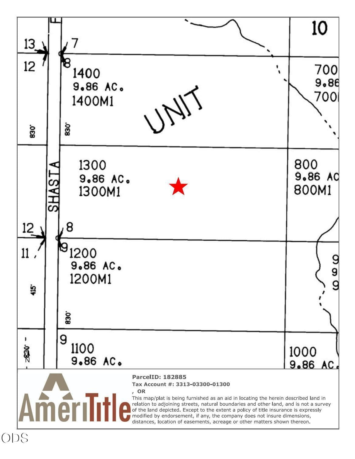 Shasta Fir Lane Map. Photo 2 of 3, Shasta Fir Lane Unit Block 10 Lot 8, Bly, OR 97622