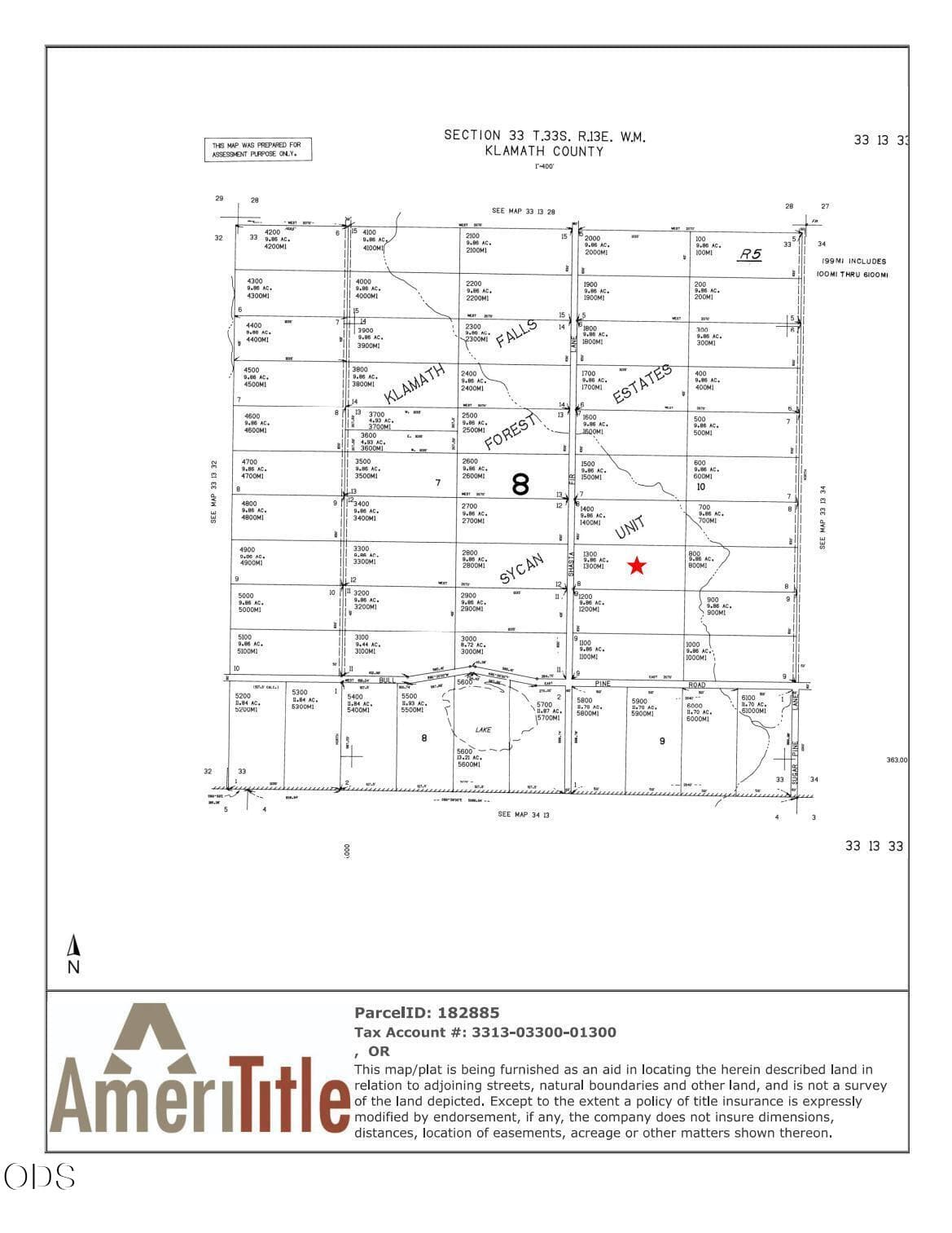 Shasta Fir Lane Plat Map. Photo 3 of 3, Shasta Fir Lane Unit Block 10 Lot 8, Bly, OR 97622