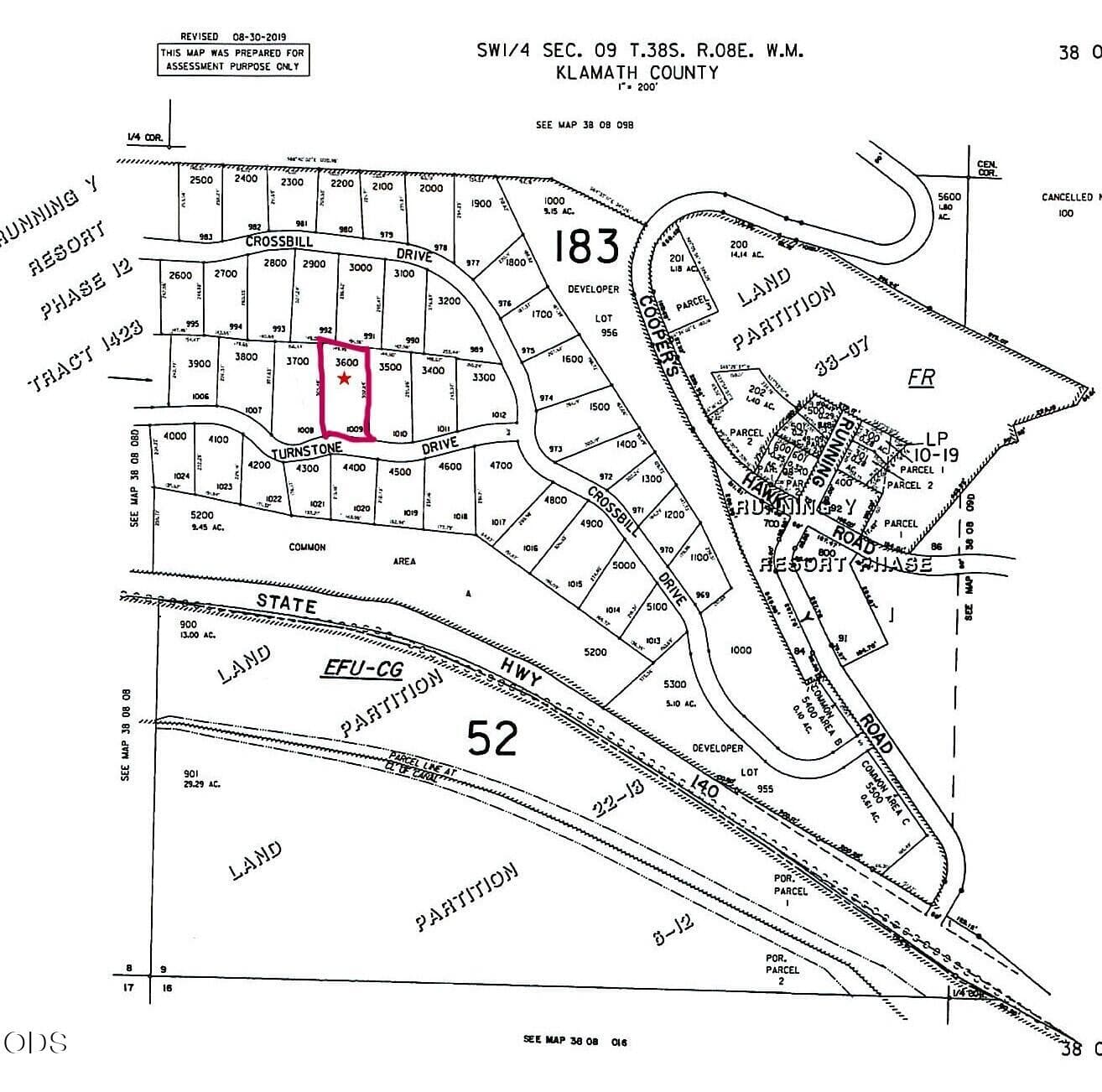 Lot Map 1. Photo 3 of 5, 0 Turnstone Drive Unit Lot 1009, Klamath Falls, OR 97601