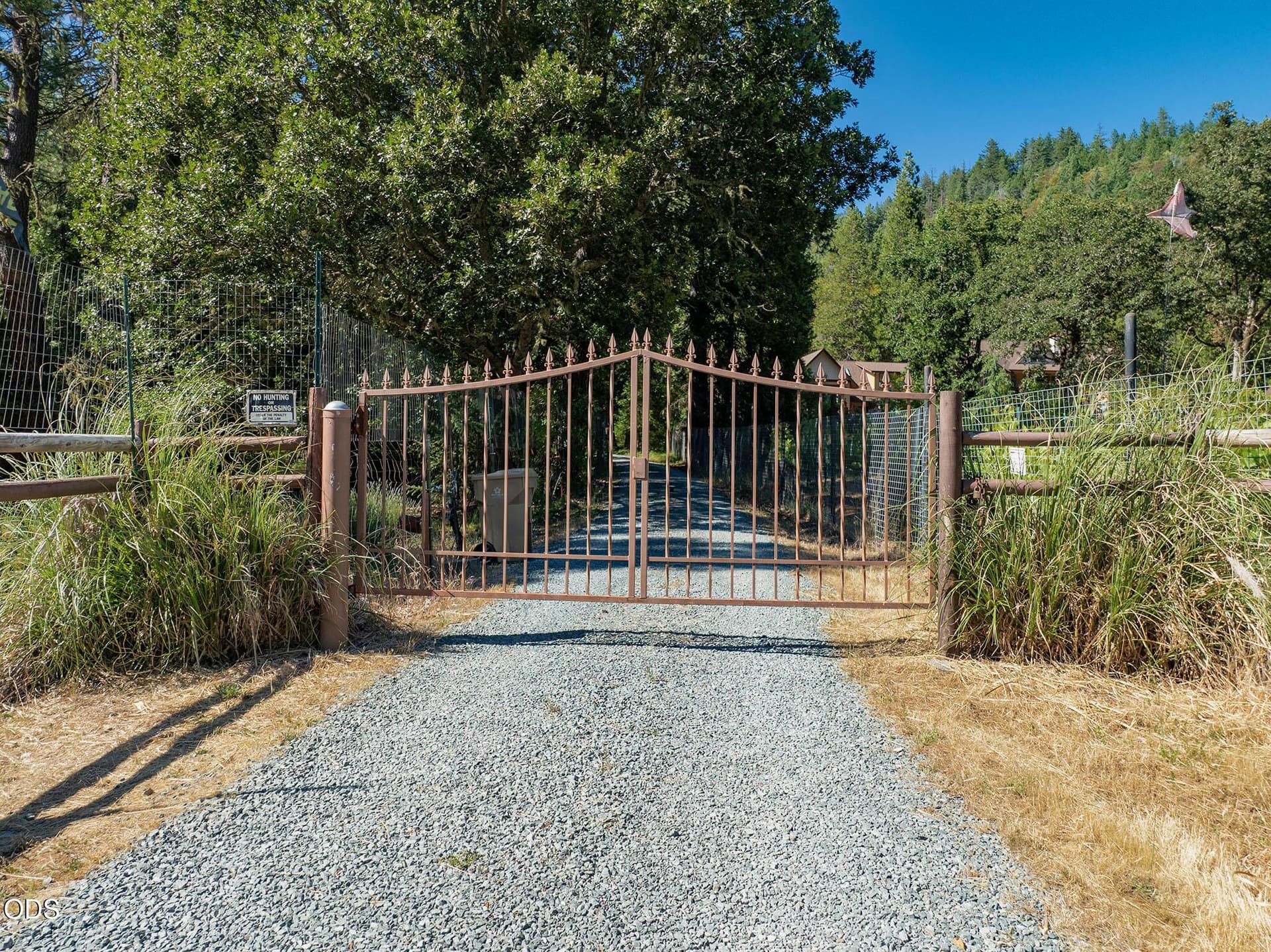 Gated Entry. Photo 2 of 81, 5060 Jumpoff Joe Creek Road, Grants Pass, OR 97526