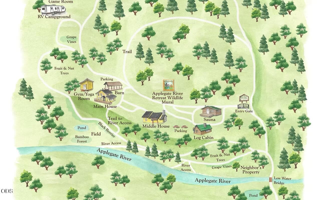 Campground Map. Photo 2 of 75, 11677 Highway 238, Applegate, OR 97530