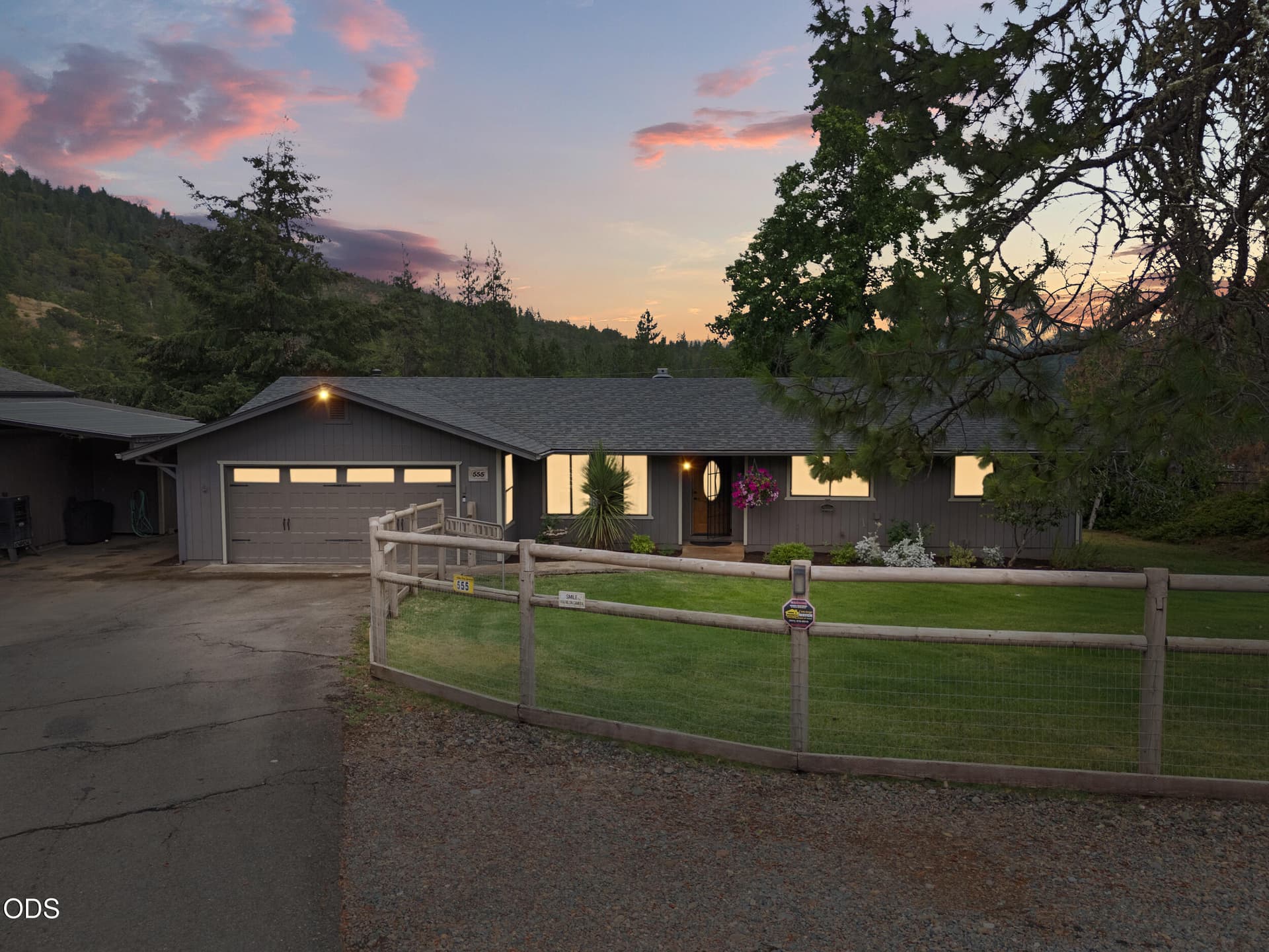 61_555 grouse creek rd-twilight-01. Photo 2 of 56, 555 Grouse Creek Road, Grants Pass, OR 97526
