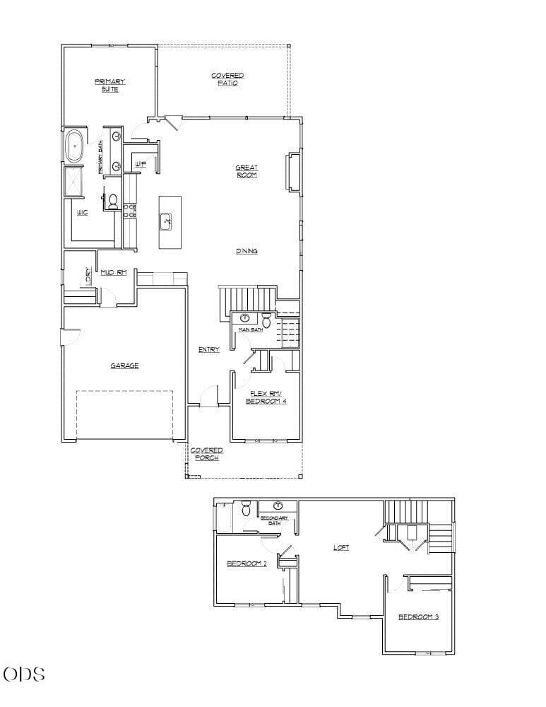 Floorplan-Siskiyou2590-V2. Photo 3 of 25, 3059 NE Brownstone Place, Bend, OR 97701