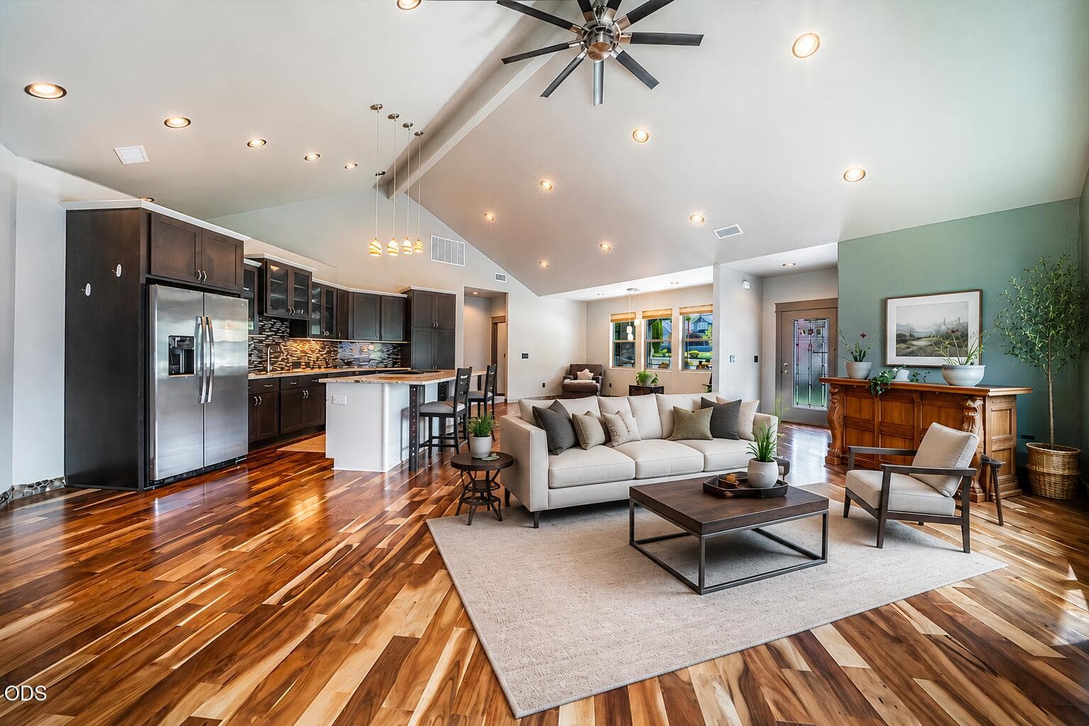 256 RJT - Living Room 1 - Virtual Stagin. Photo 5 of 30, 256 Robert Trent Jones Boulevard, Eagle Point, OR 97524