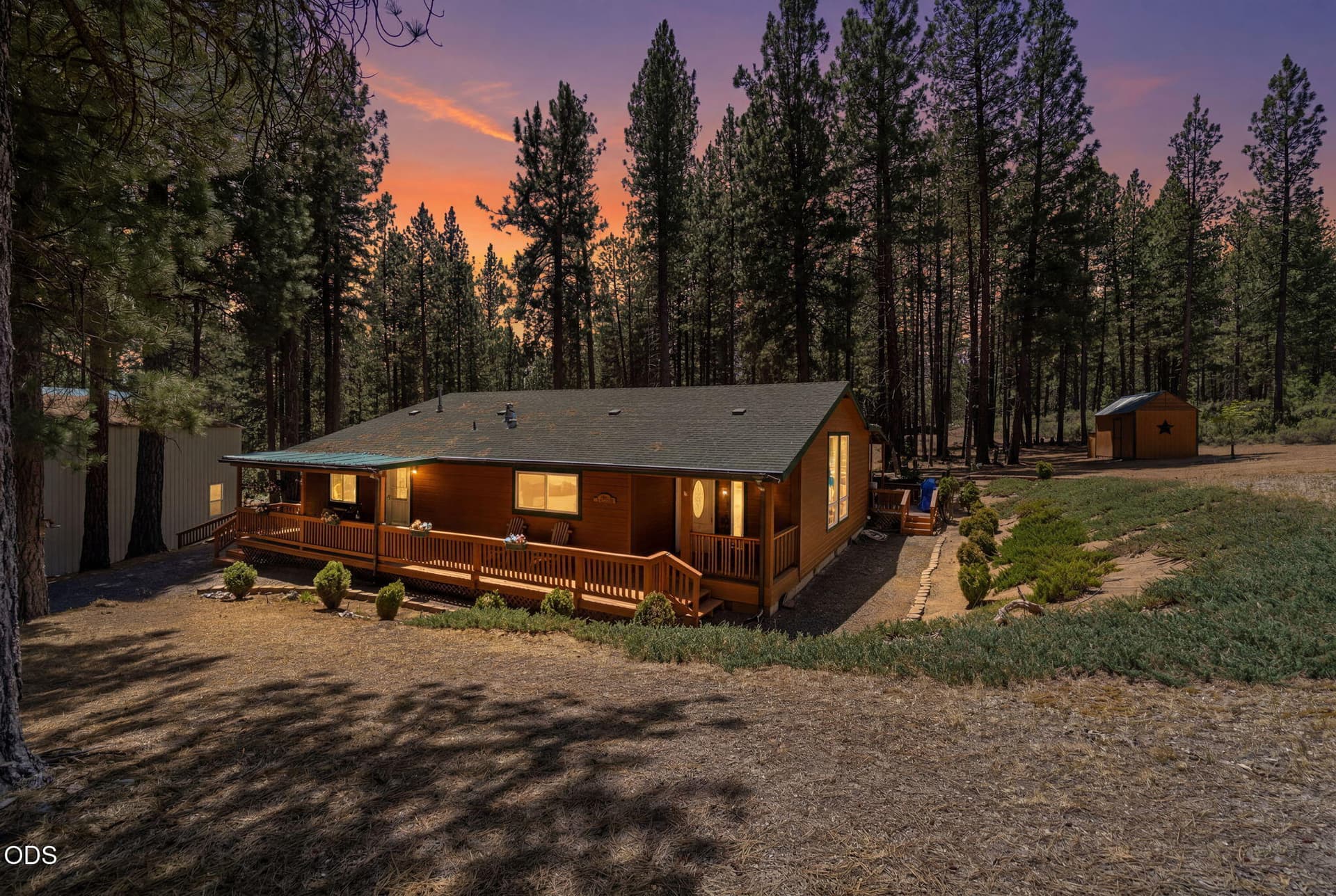 2-web-or-mls-DSC04209_twilight_ed7b87c6. Photo 2 of 59, 41948 Corbell Drive, Chiloquin, OR 97624