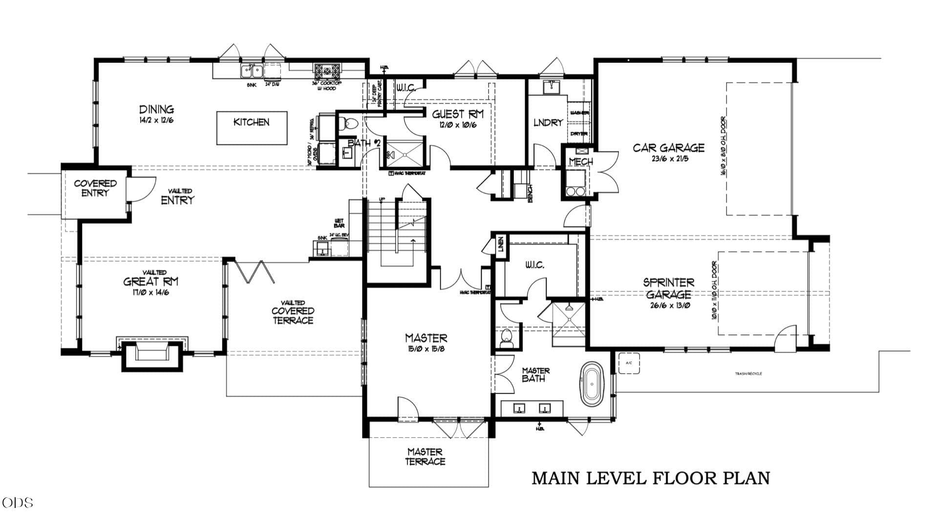 Main Floor Plan. Photo 2 of 3, 3393 NW Celilo Lane Unit Lot 287, Bend, OR 97703