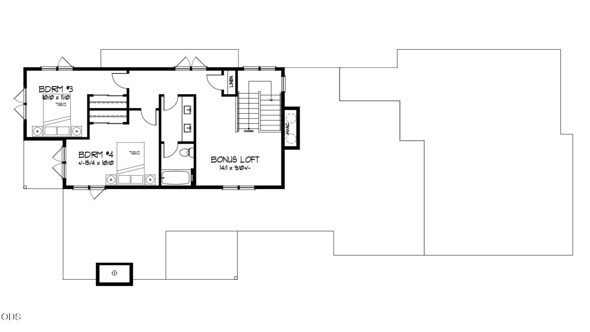 Upper Floor Plan. Photo 3 of 3, 2636 NW Skyline Ranch Road Unit Lot 52, Bend, OR 97701